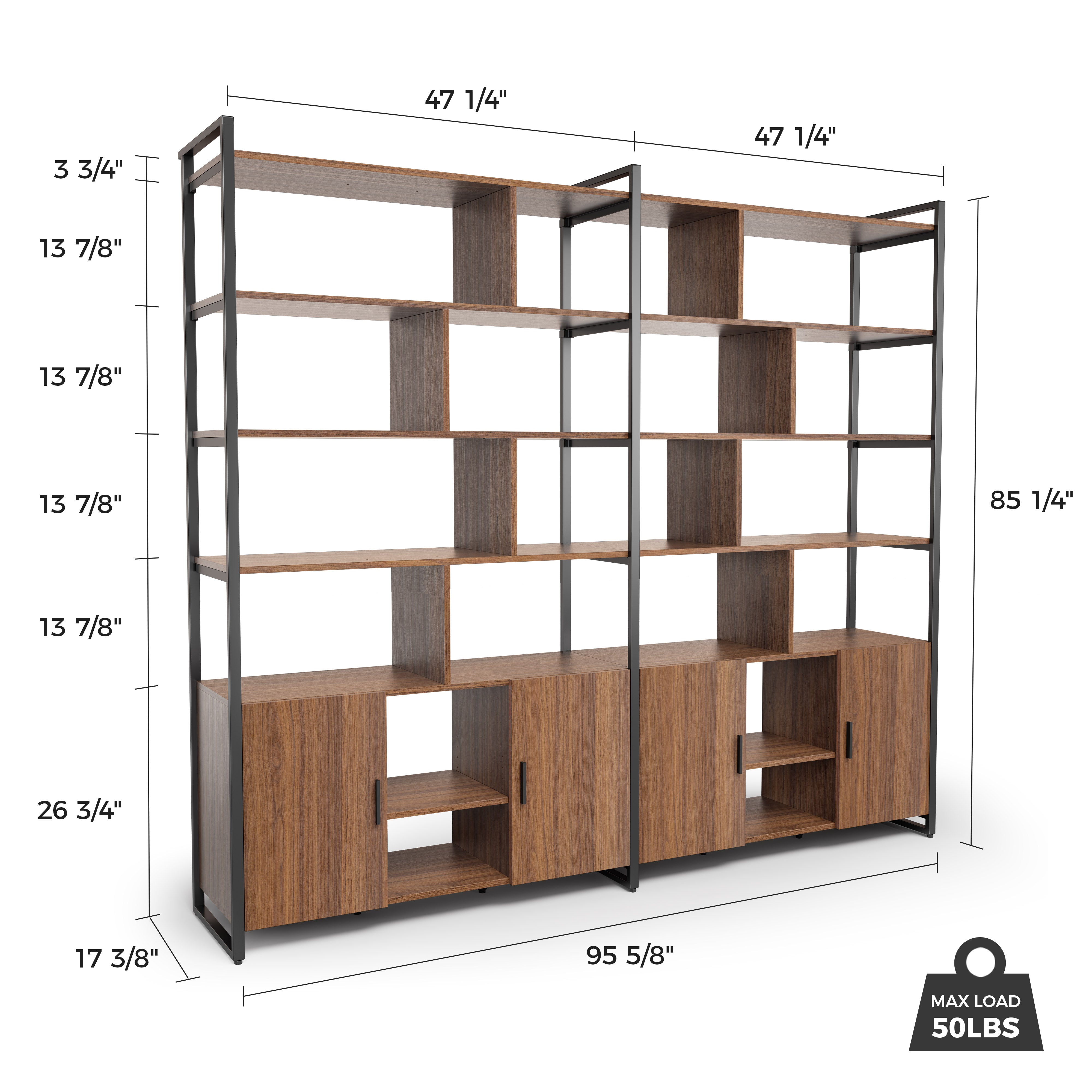 Eureka Napa Standing Bookshelf (Coastal Collection) *1PC/5CTNS