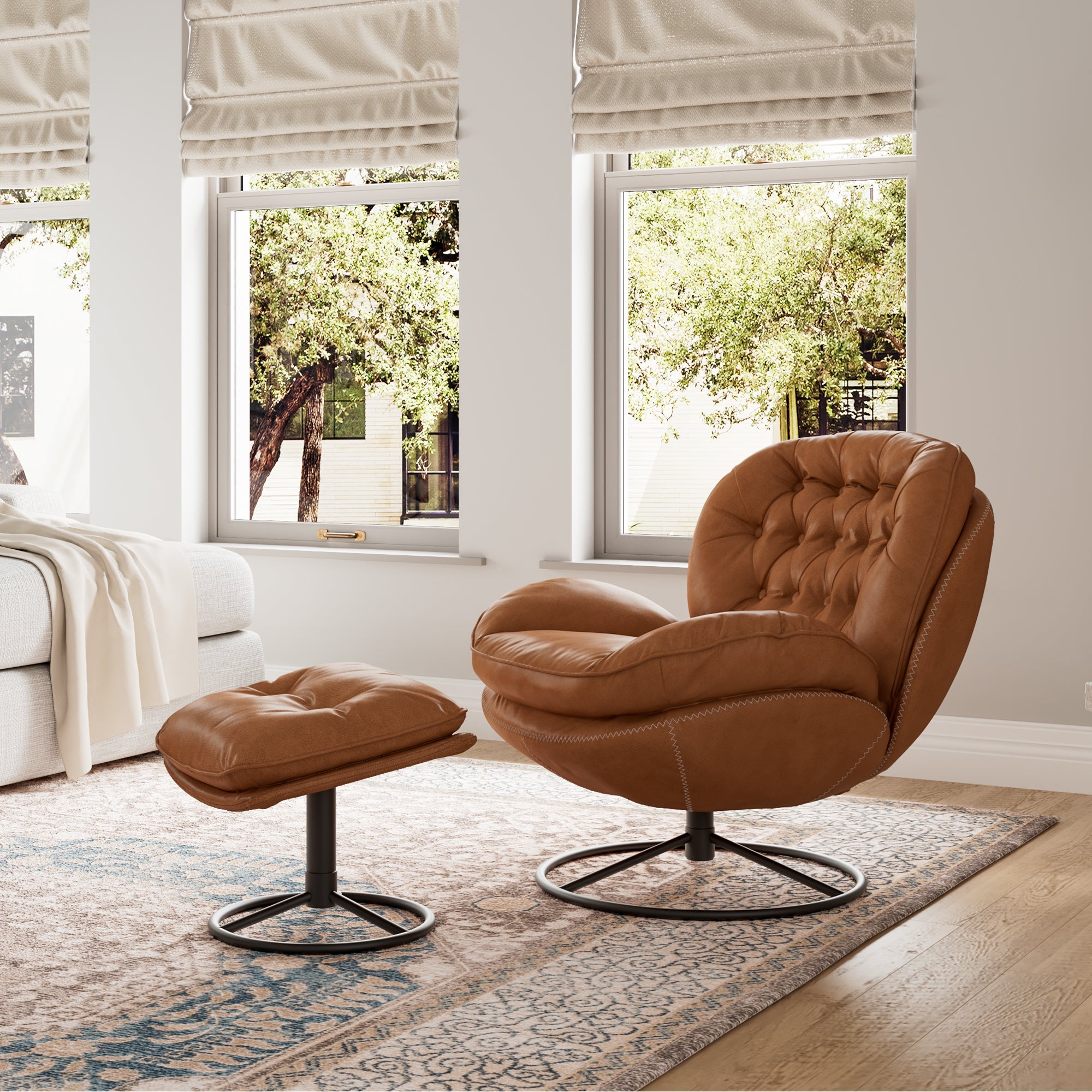 Eureka Camden LS07 Modern Swivel Lounge Chair