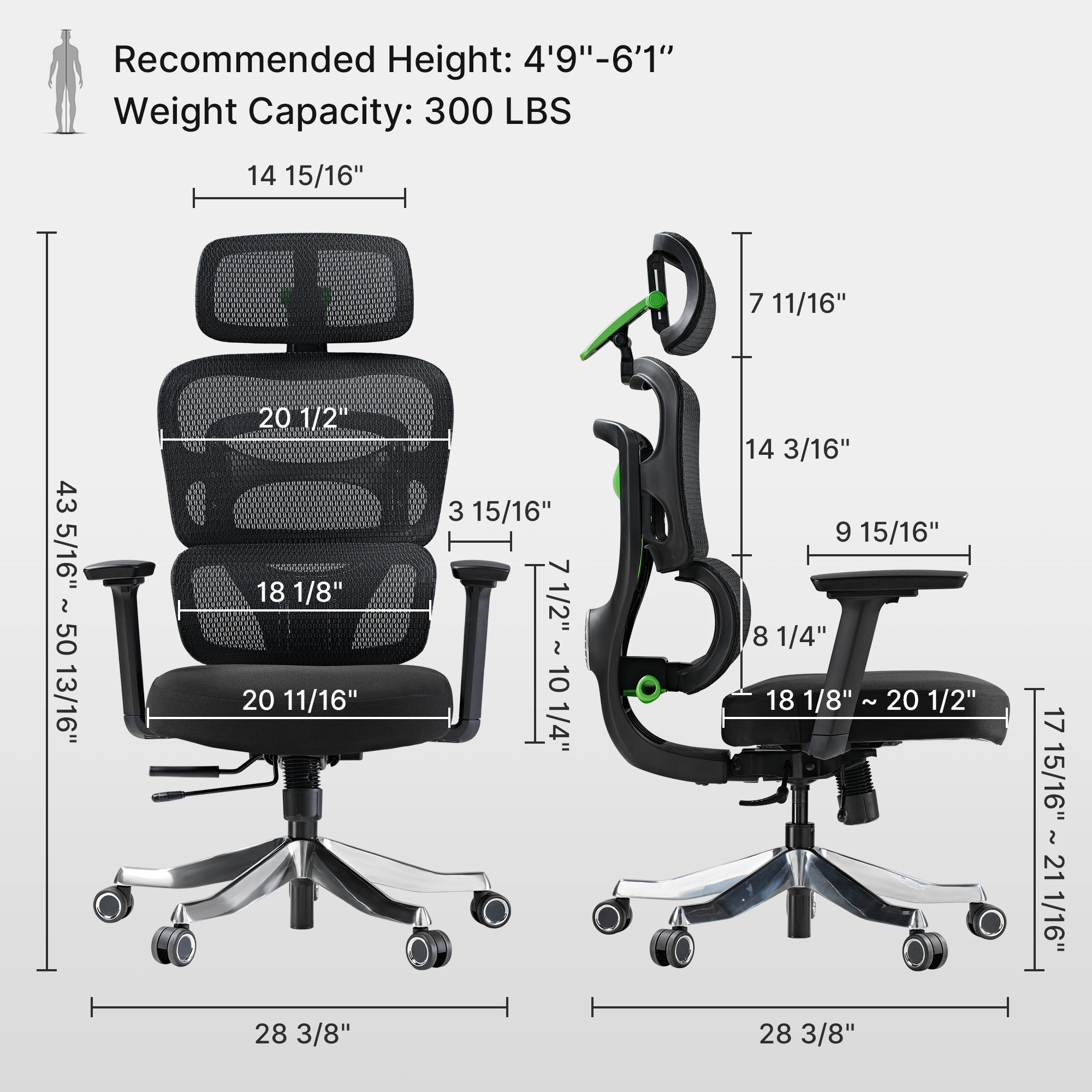 Eureka Axion GC12 Ergonomic Gaming Chair
