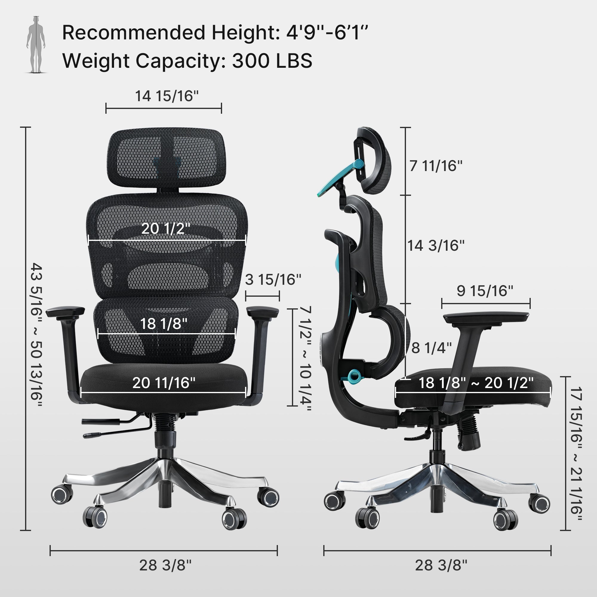 Eureka Axion GC12 Ergonomic Gaming Chair