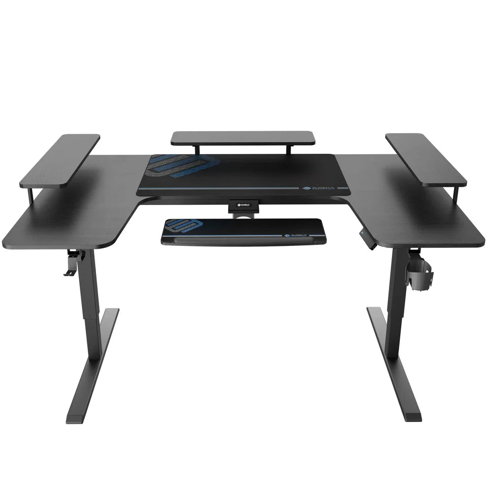Eureka 75" U-Shaped Standing Desk with Convertible Shelves