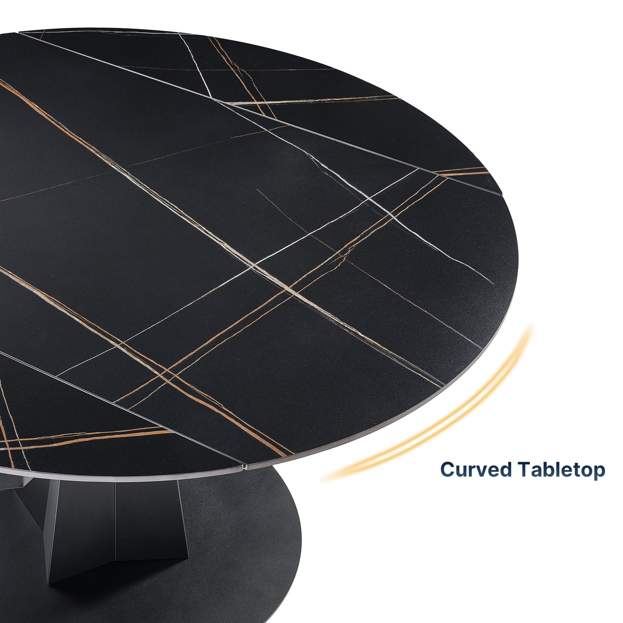 Eureka Amelia, 33"-53" Round Extending Dining Table