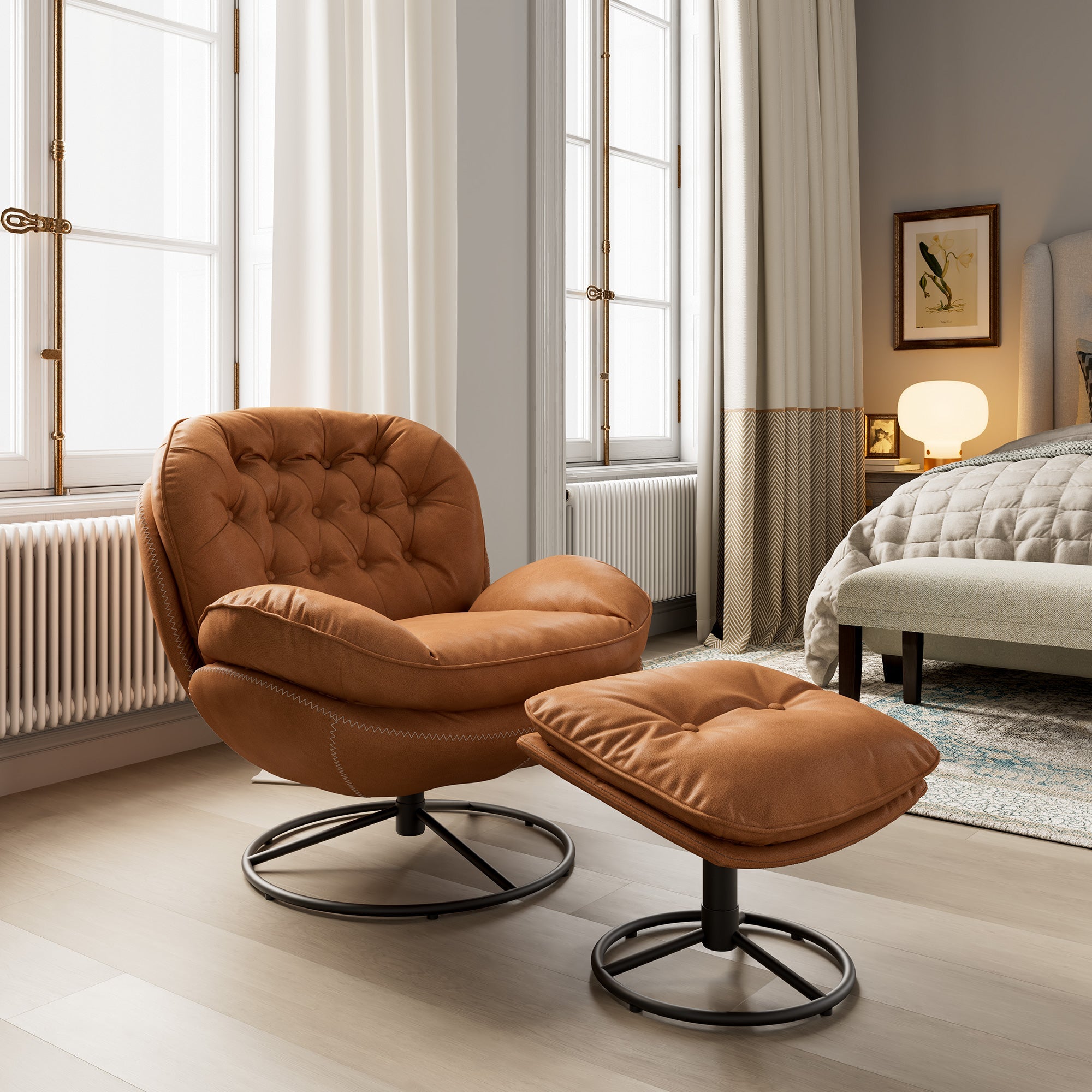Eureka Camden LS07 Modern Swivel Lounge Chair