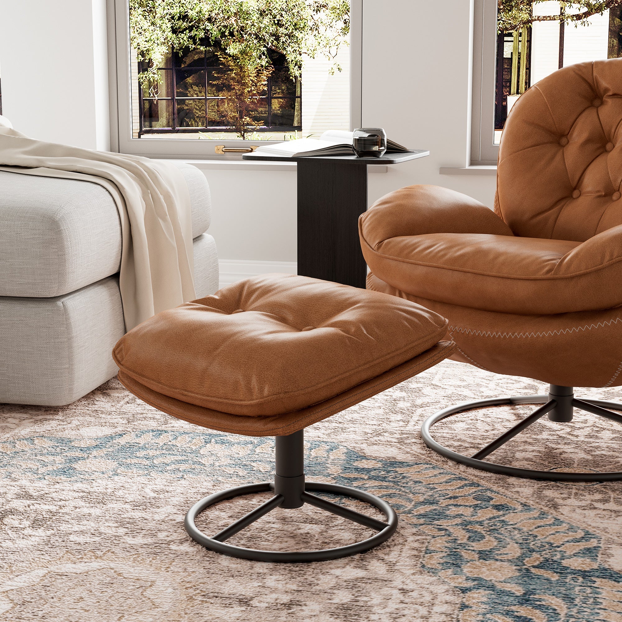 Eureka Camden LS07-P Tufted Upholstered Ottoman