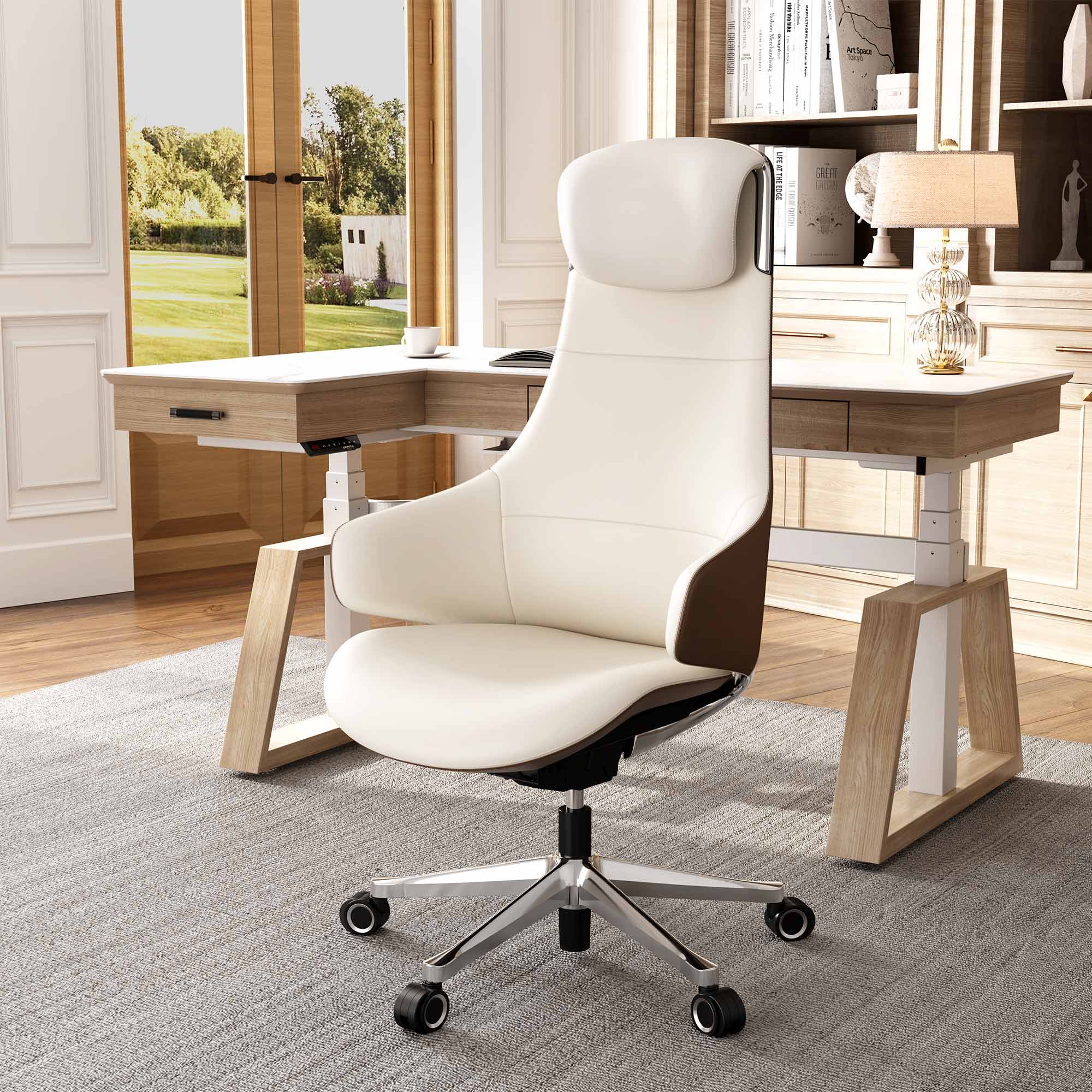 [NEW] Eureka Serene Ella OC28 Genuine Leather Executive Office Chair