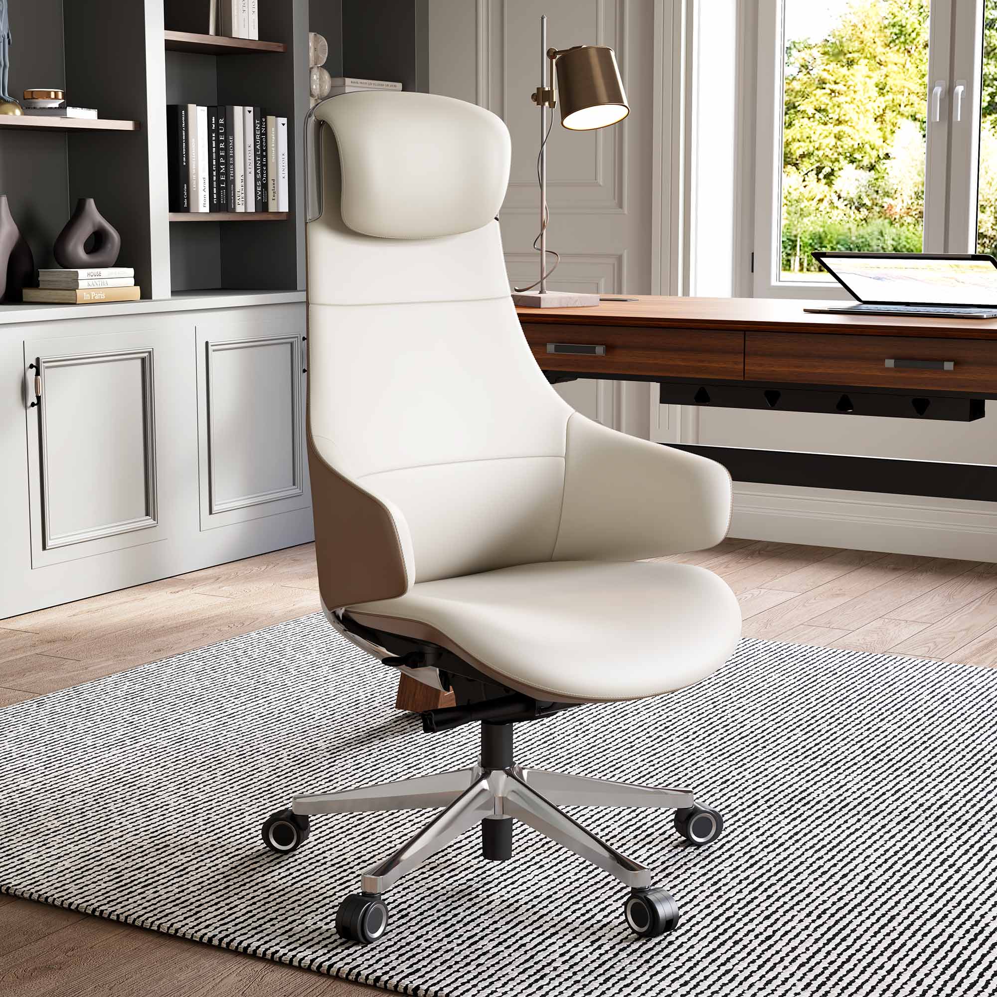 [NEW] Eureka Serene Ella OC28 Genuine Leather Executive Office Chair