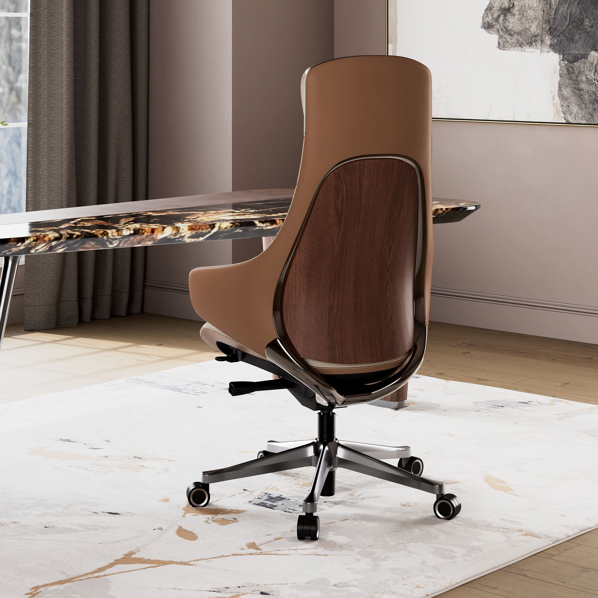 [NEW] Eureka Serene Ella OC28 Genuine Leather Executive Office Chair