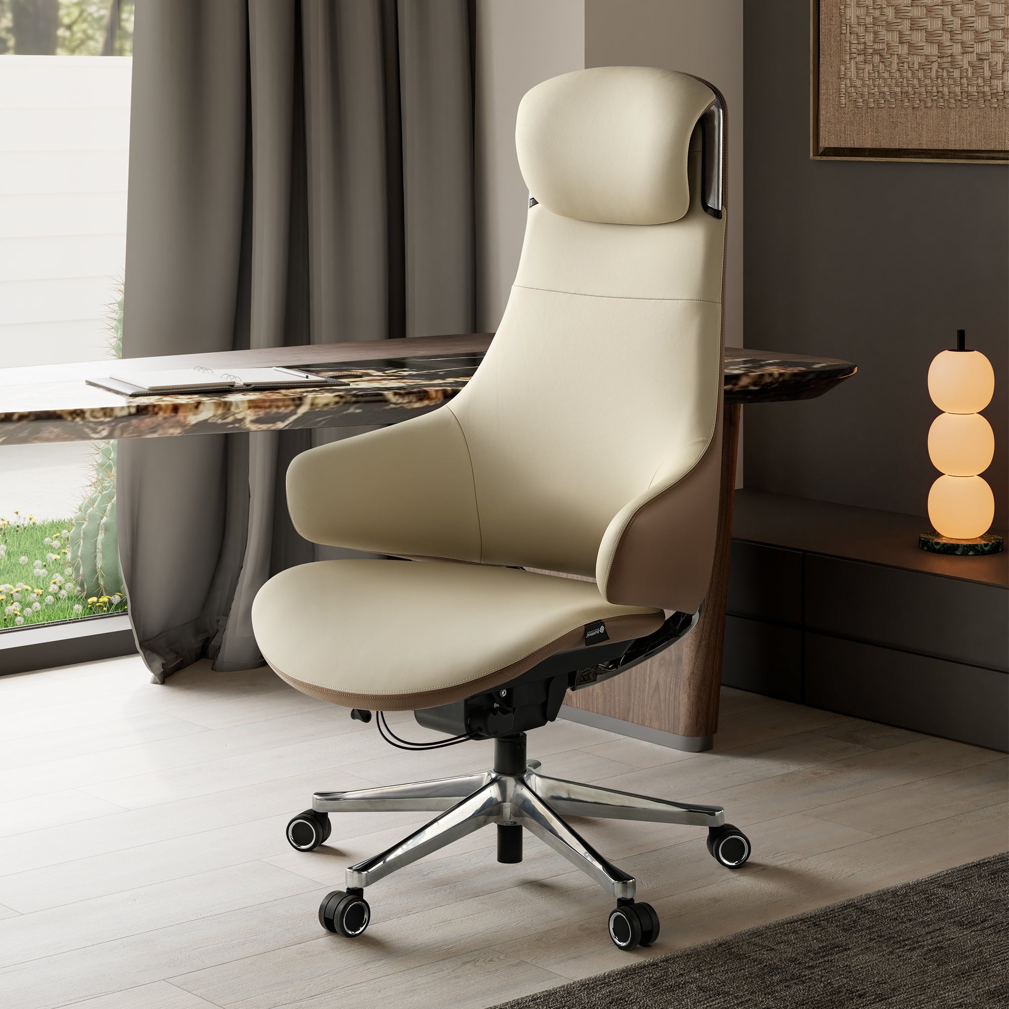 [NEW] Eureka Serene Ella OC28 Genuine Leather Executive Office Chair