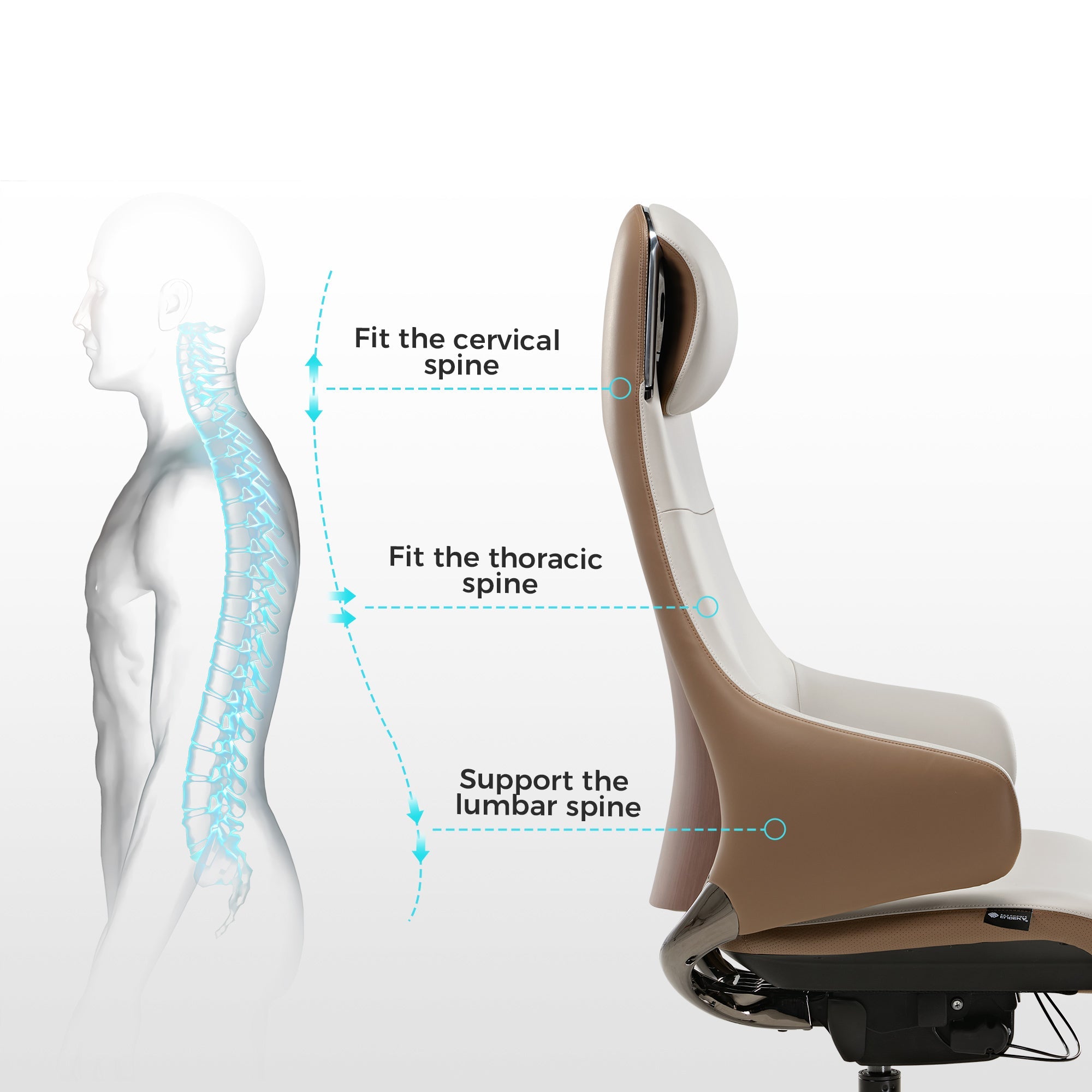 [NEW] Eureka Serene Ella OC28 Genuine Leather Executive Office Chair