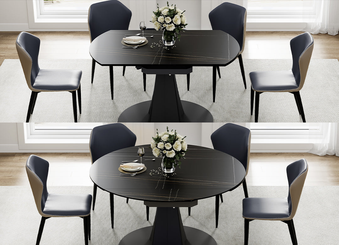 Eureka Amelia, 33"-53" Round Extending Dining Table