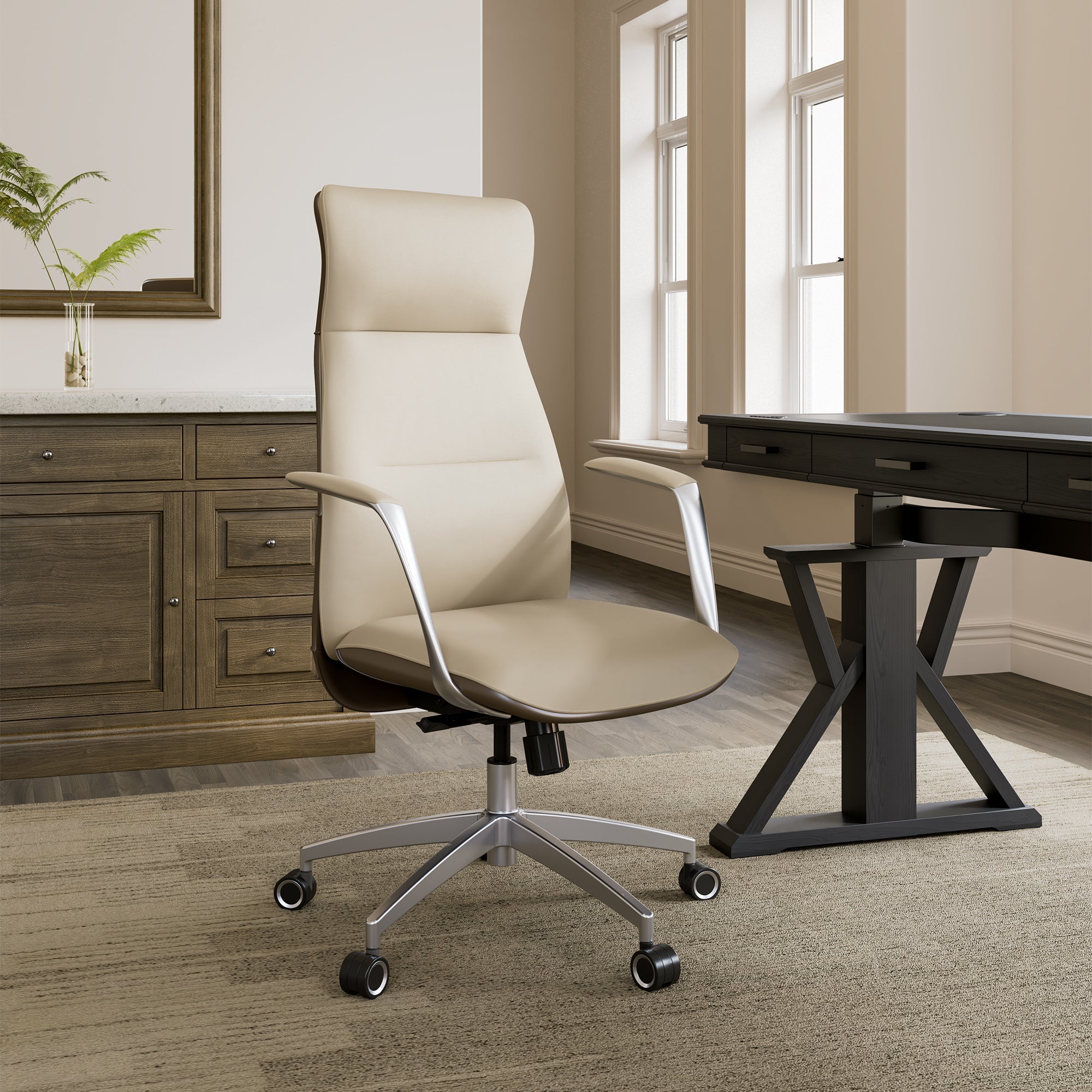 Eureka Royal OC08 Slim Silicone Leather Executive Office Chair