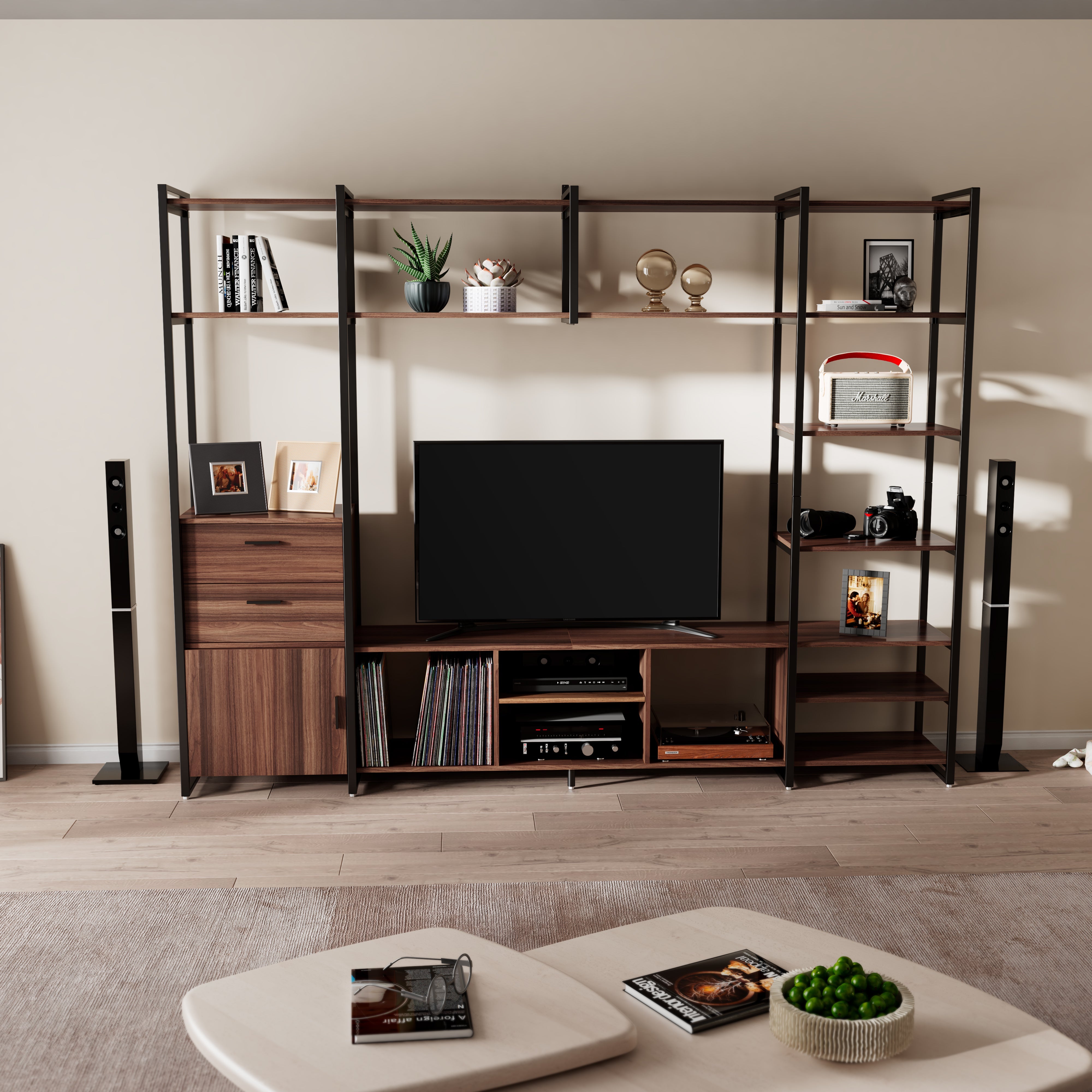 Eureka Sonoma Standing Media Cabinet (Coastal Collection) *1PC/4CTNS