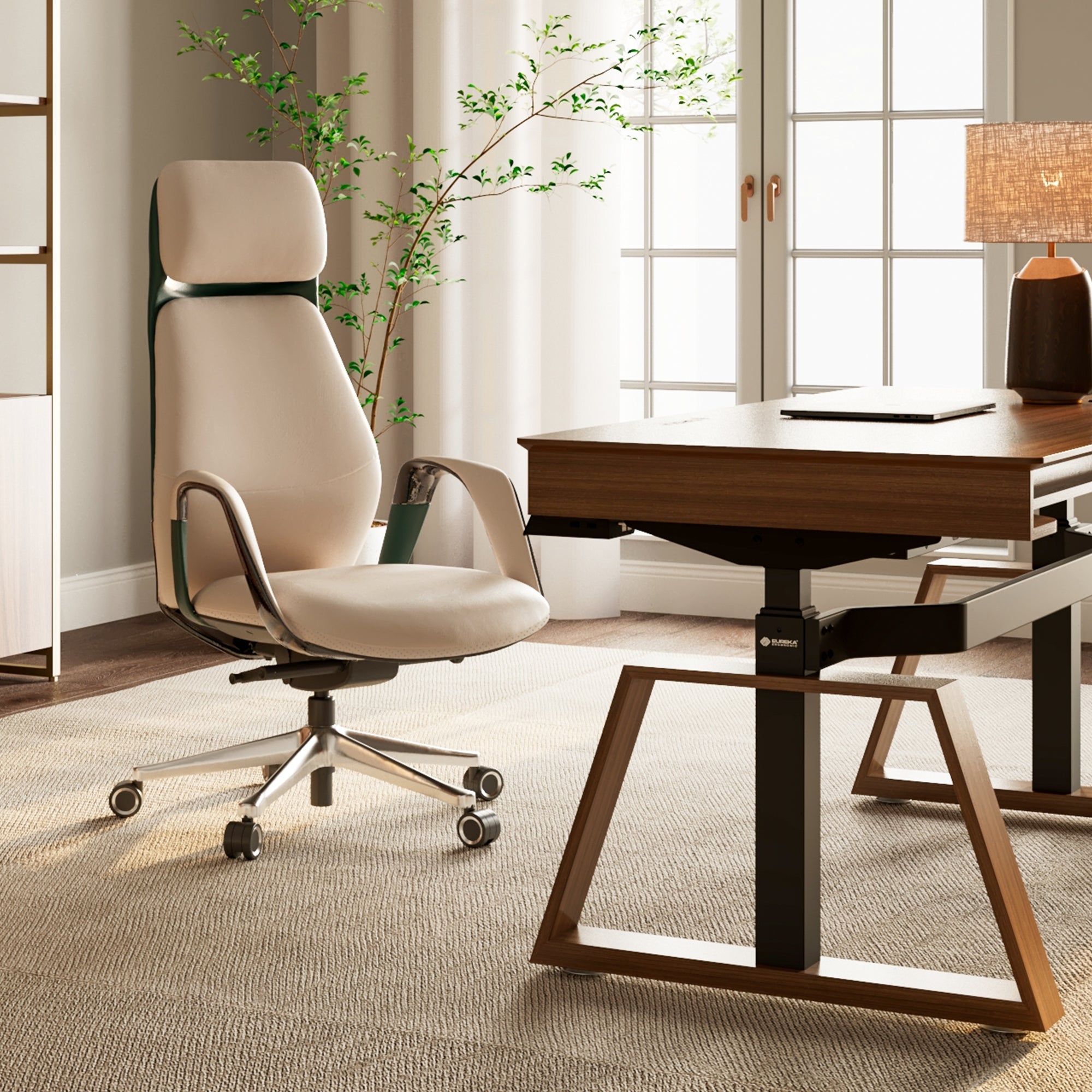Eureka Serene OC07 Napa Leather Executive Office Chair