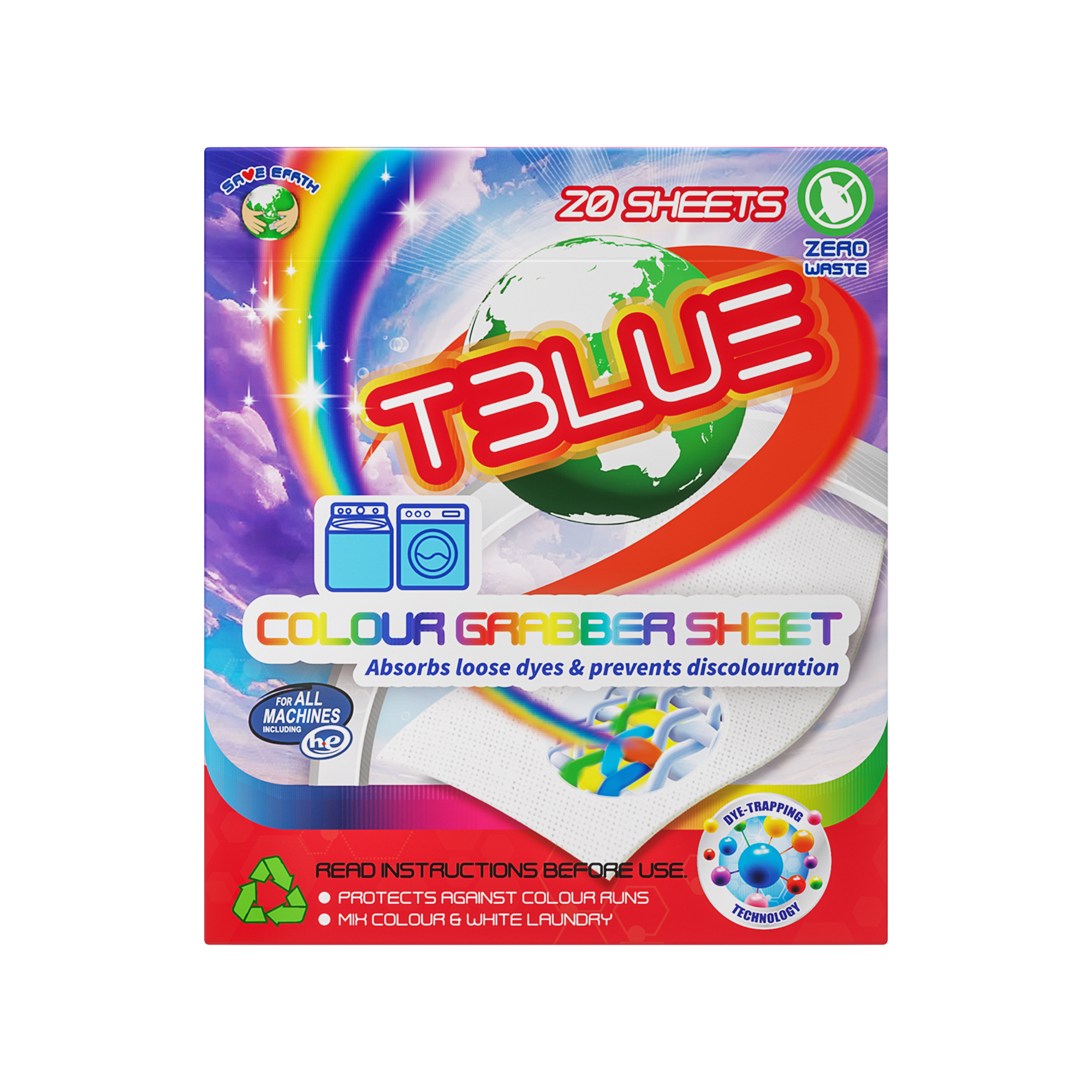 Tblue Colour Catcher Laundry Sheets