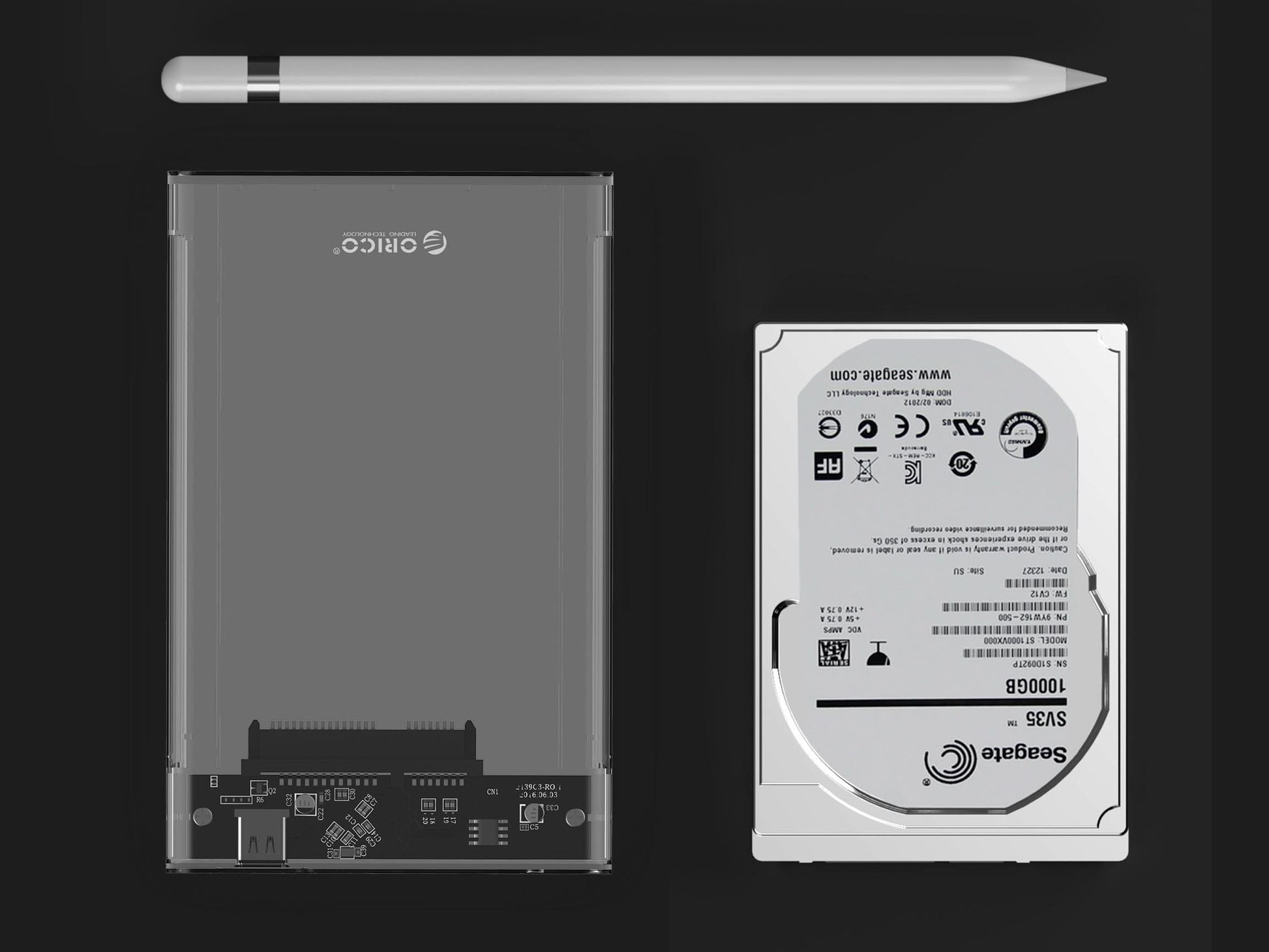 ORICO 2.5 Inch SATA to USB Transparent HDD Enclosure - Orico