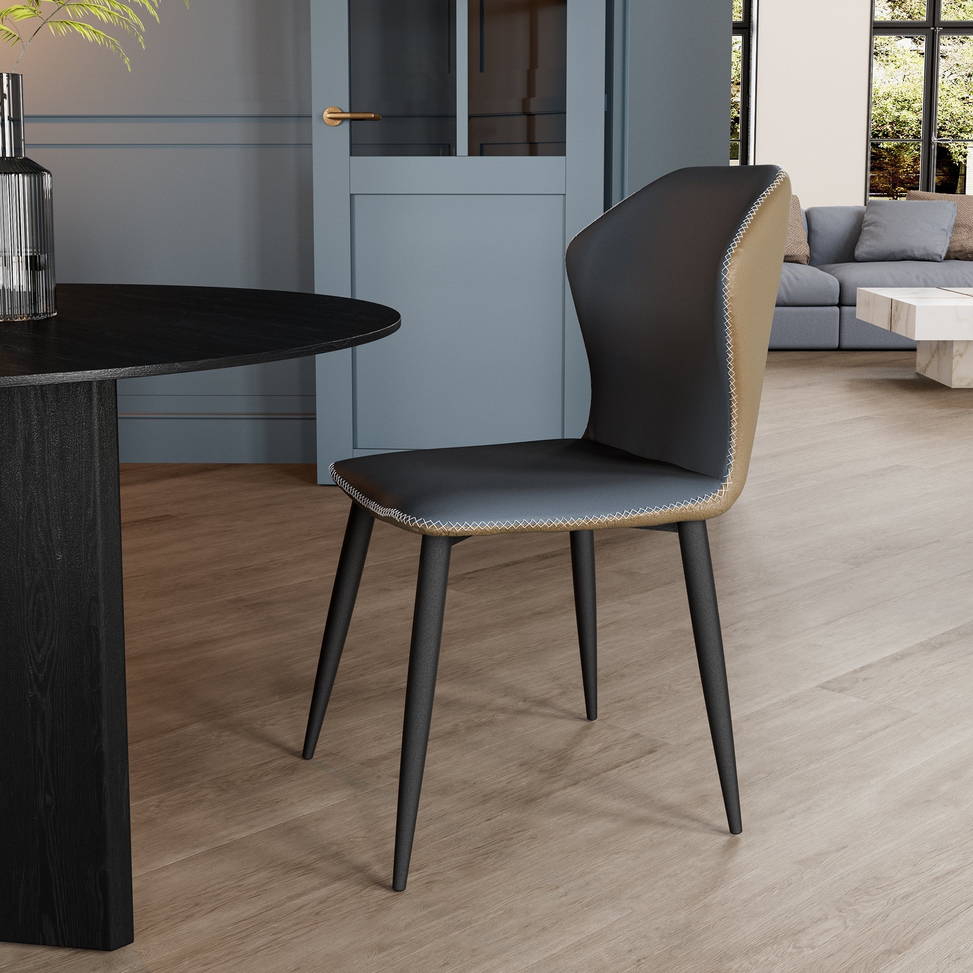 Eureka Elysian Upholstered Dining Side Chairs Set of 2
