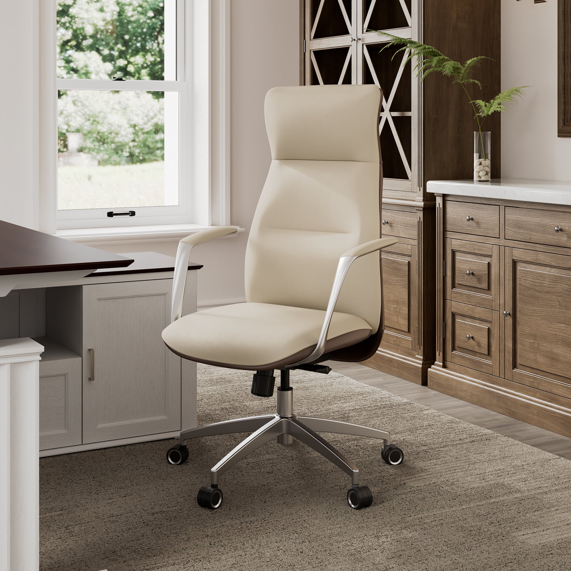 Eureka Royal OC08 Slim Silicone Leather Executive Office Chair