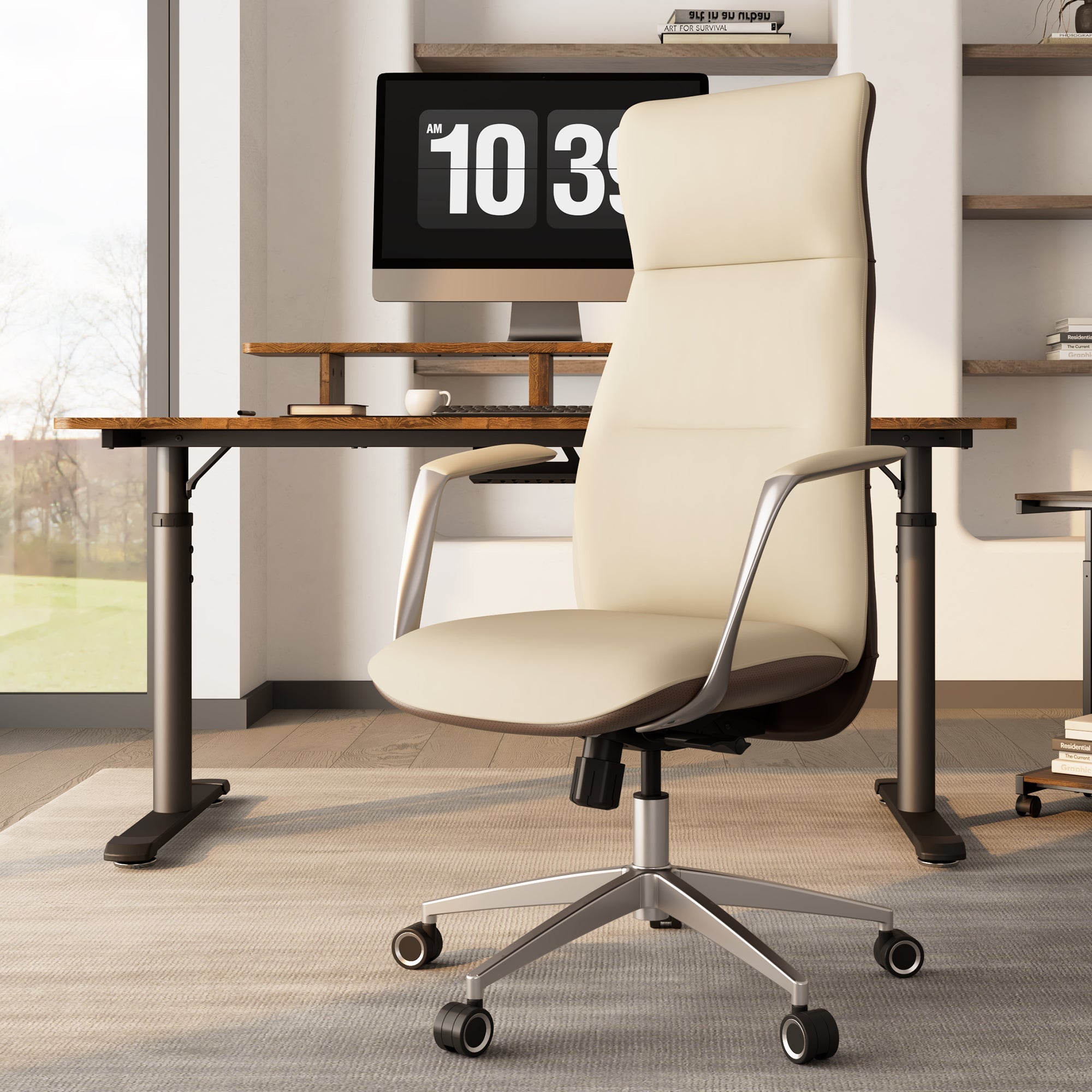 Eureka Royal OC08 Slim Silicone Leather Executive Office Chair