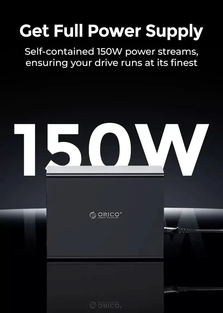 ORICO All Aluminum Daisy Chain 4 Bay Hard Disk Enclosure(with RAID) - Orico
