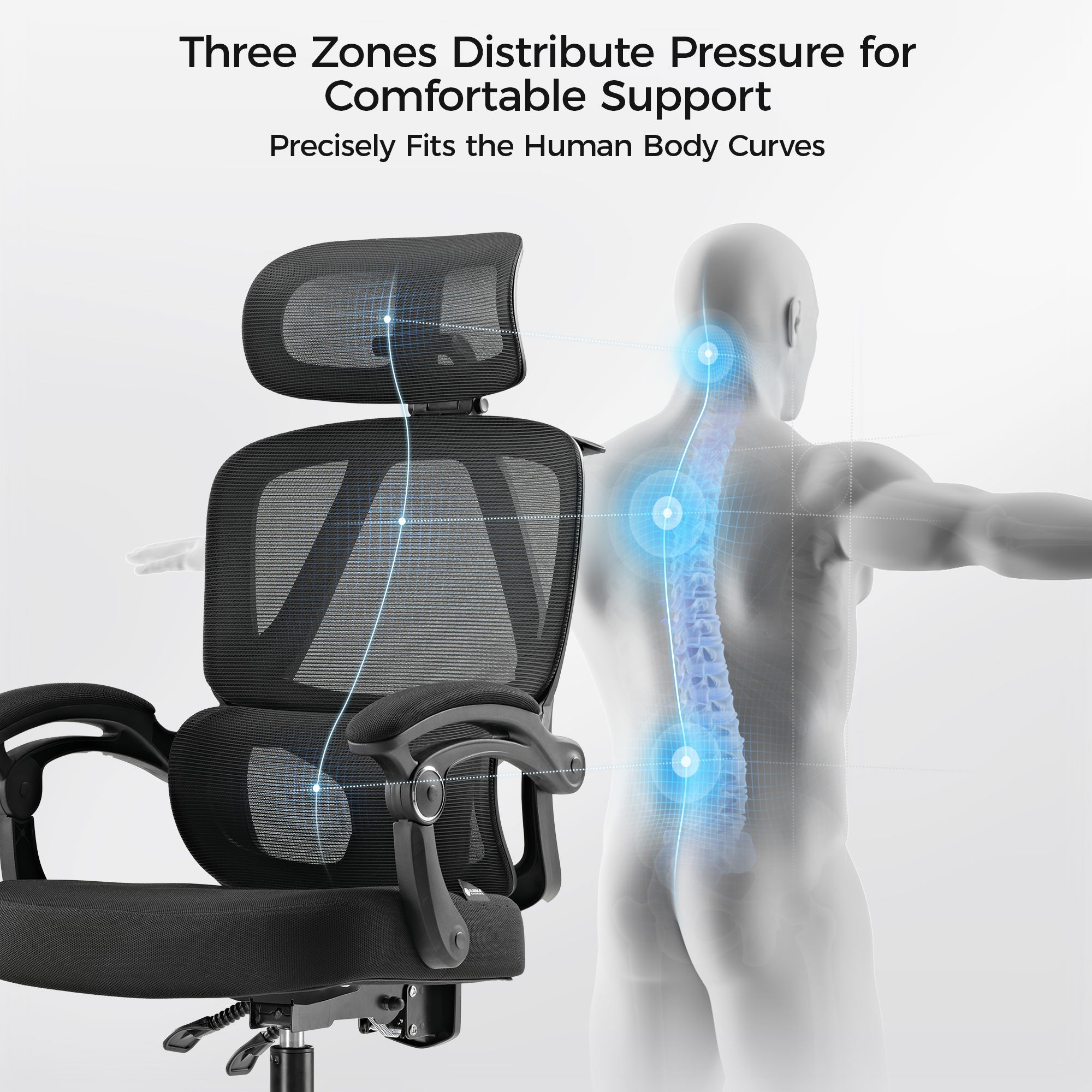 [NEW] Eureka OC16 Nero Ergonomic Home/Office Chair - Black