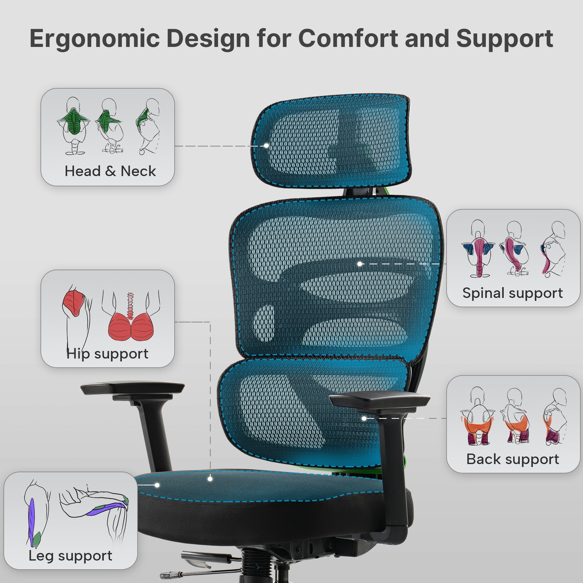 Eureka Axion GC12 Ergonomic Gaming Chair