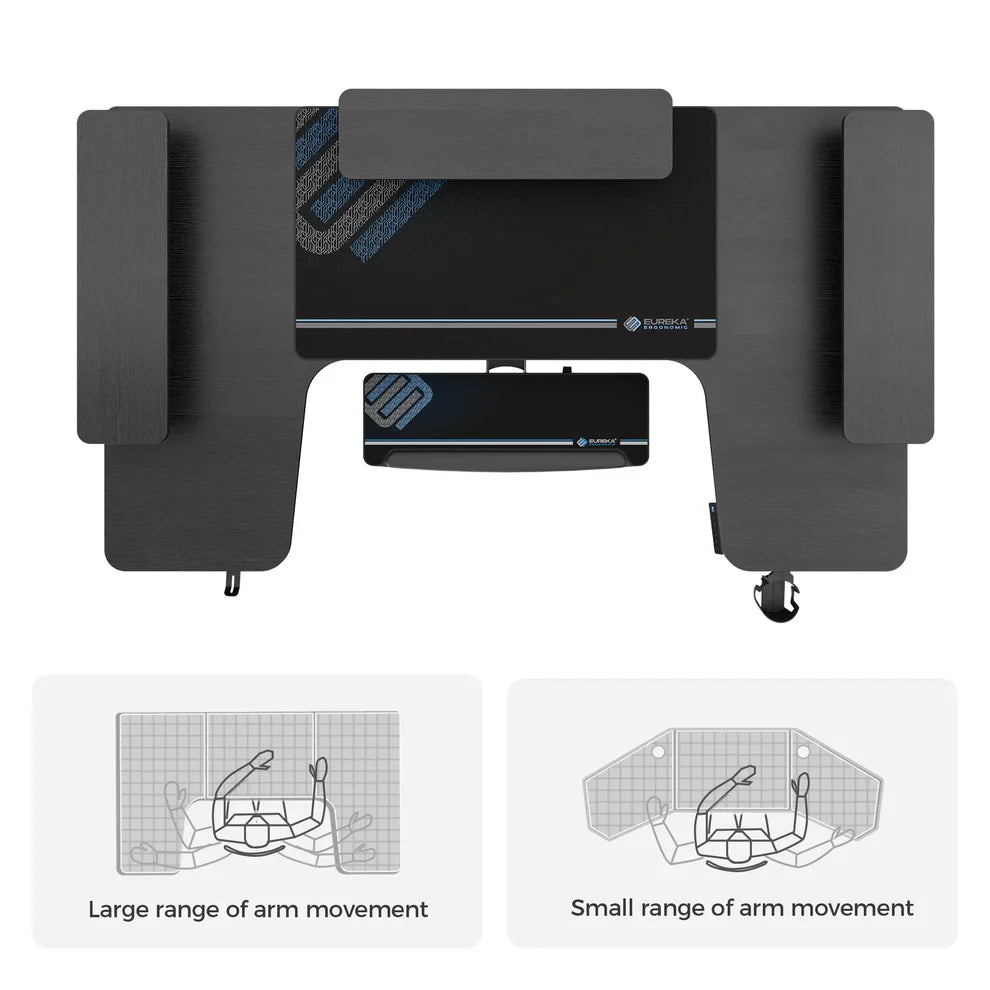 Eureka 75" U-Shaped Standing Desk with Convertible Shelves