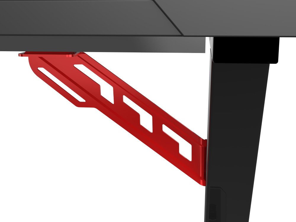 Eureka Ergonomic Z60 Black Gaming Desk with RGB Lights