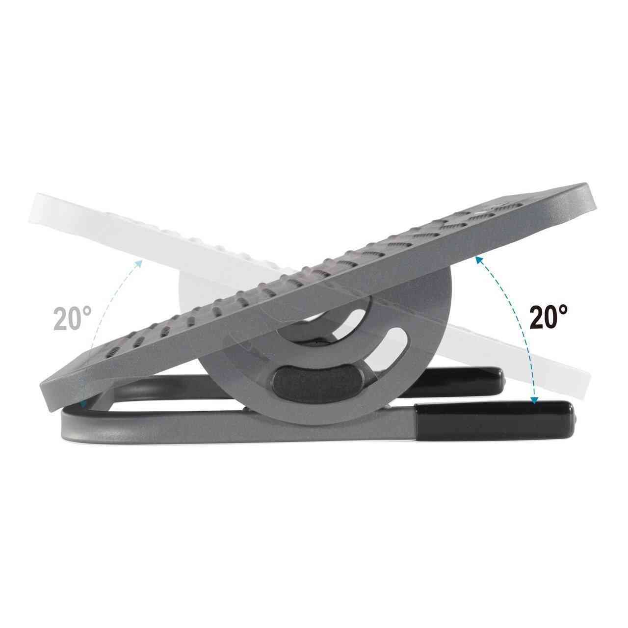 EUREKA ERGONOMIC Tilt Adjustable Footrest with Massage Surface Under Desk, Black & Gray