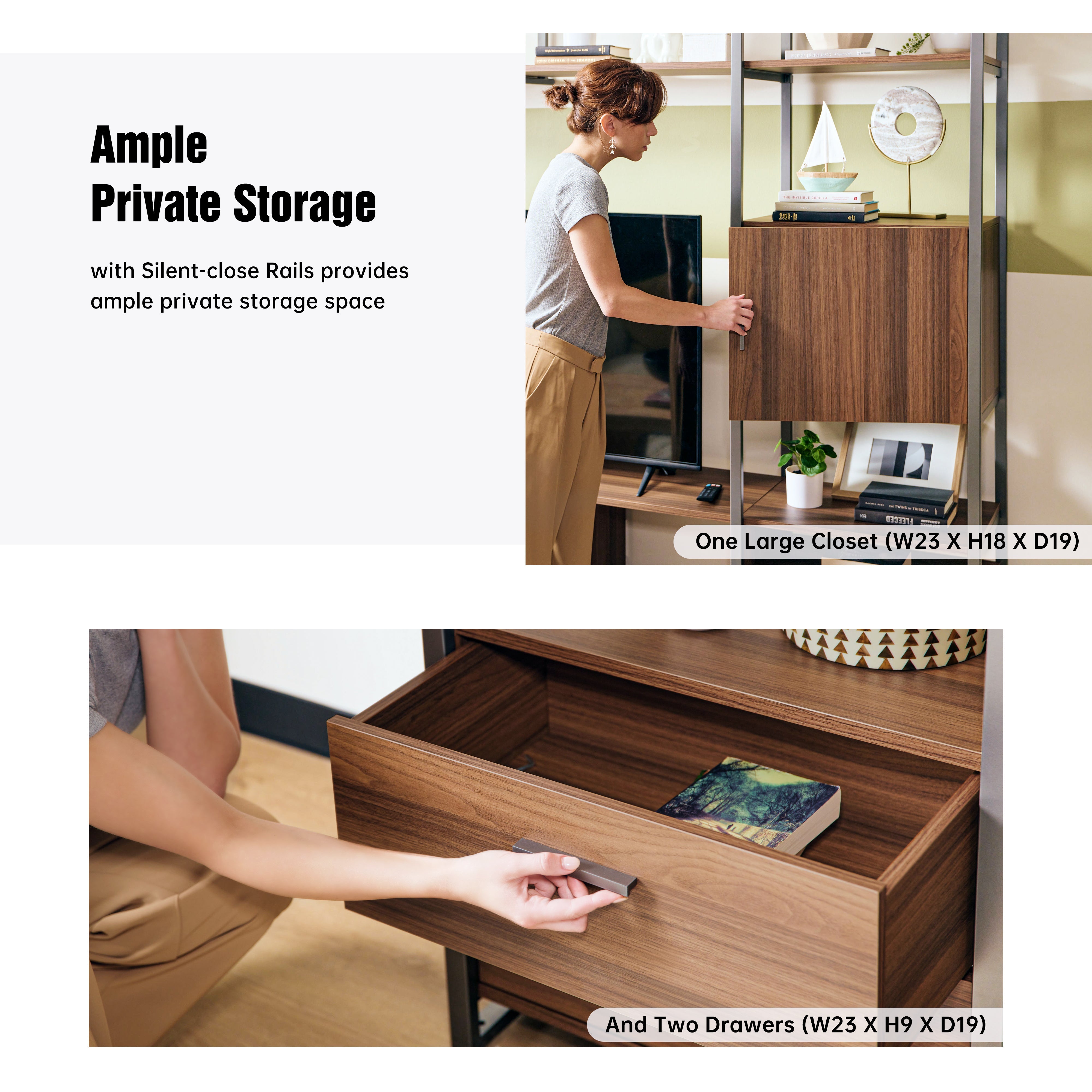 Eureka Sonoma Standing Media Cabinet (Coastal Collection) *1PC/4CTNS