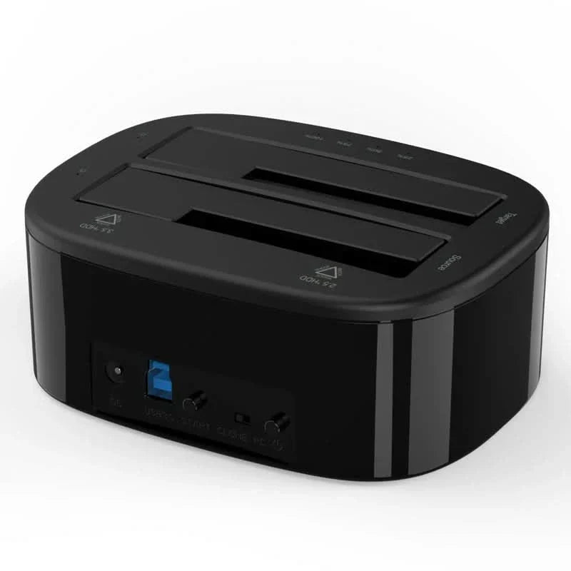 ORICO 2.5/3.5'' Dual Bay HDD Docking Station with Offline Clone SATA to USB 3.0 - Orico
