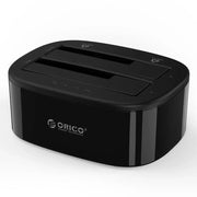 ORICO 2.5/3.5'' Dual Bay HDD Docking Station with Offline Clone SATA to USB 3.0 - Orico