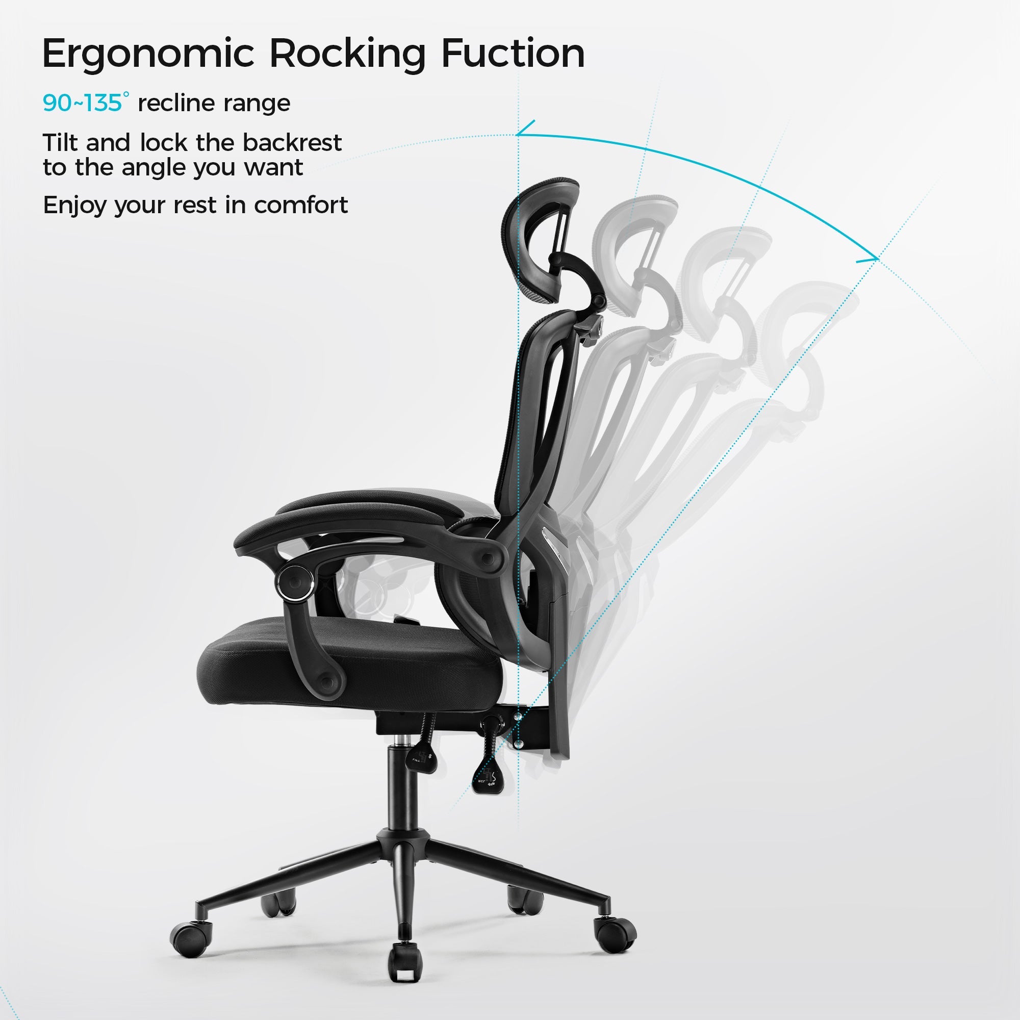 [NEW] Eureka OC16 Nero Ergonomic Home/Office Chair - Black