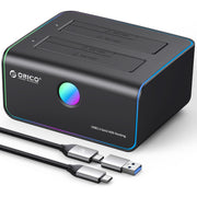 ORICO RGB Dual Bay SATA HDD/SSD Duplicator, Hard Drive Docking Station, HDD - Orico