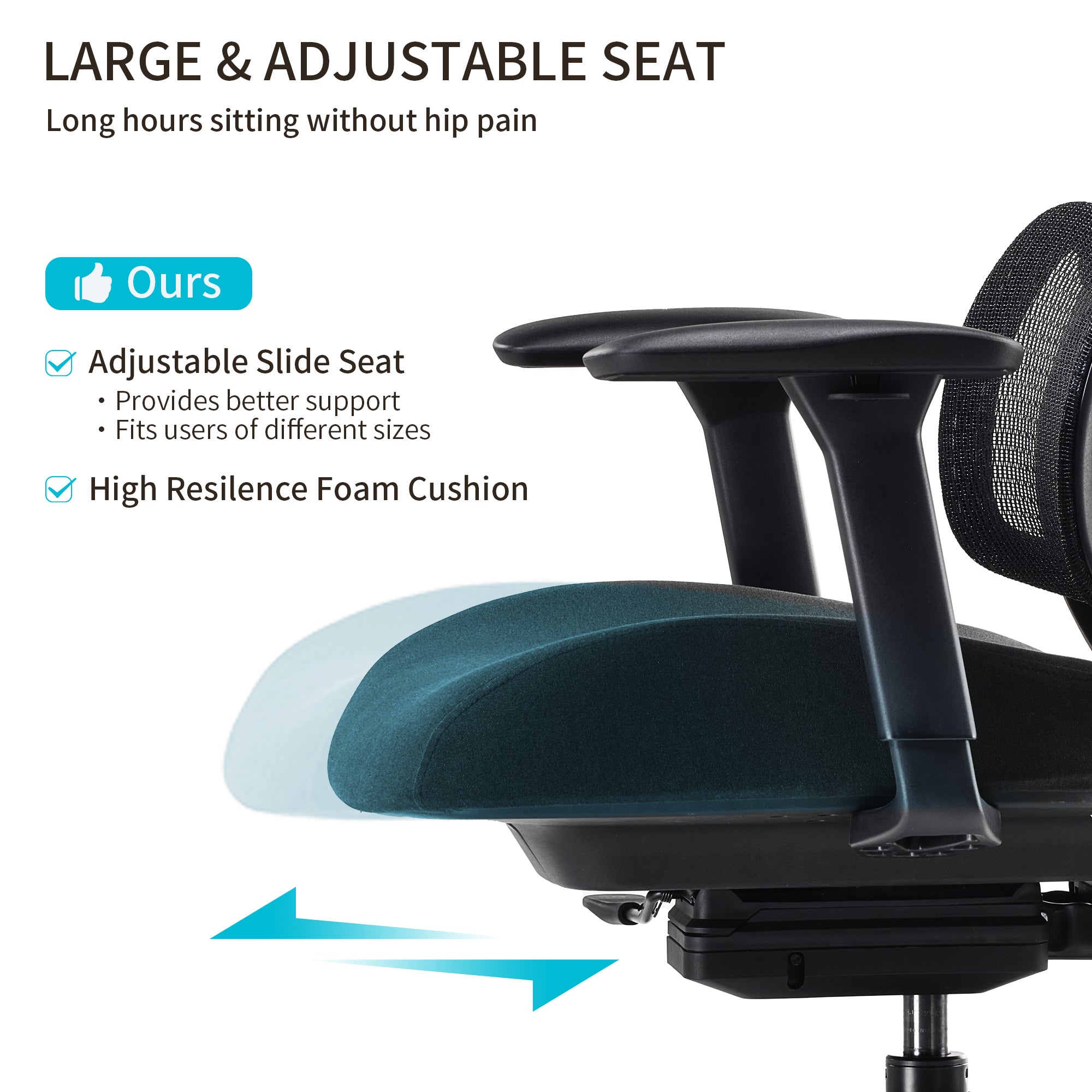 [NEW] Eureka OC15 Lark Adjustable Lumbar Home/Office Chair