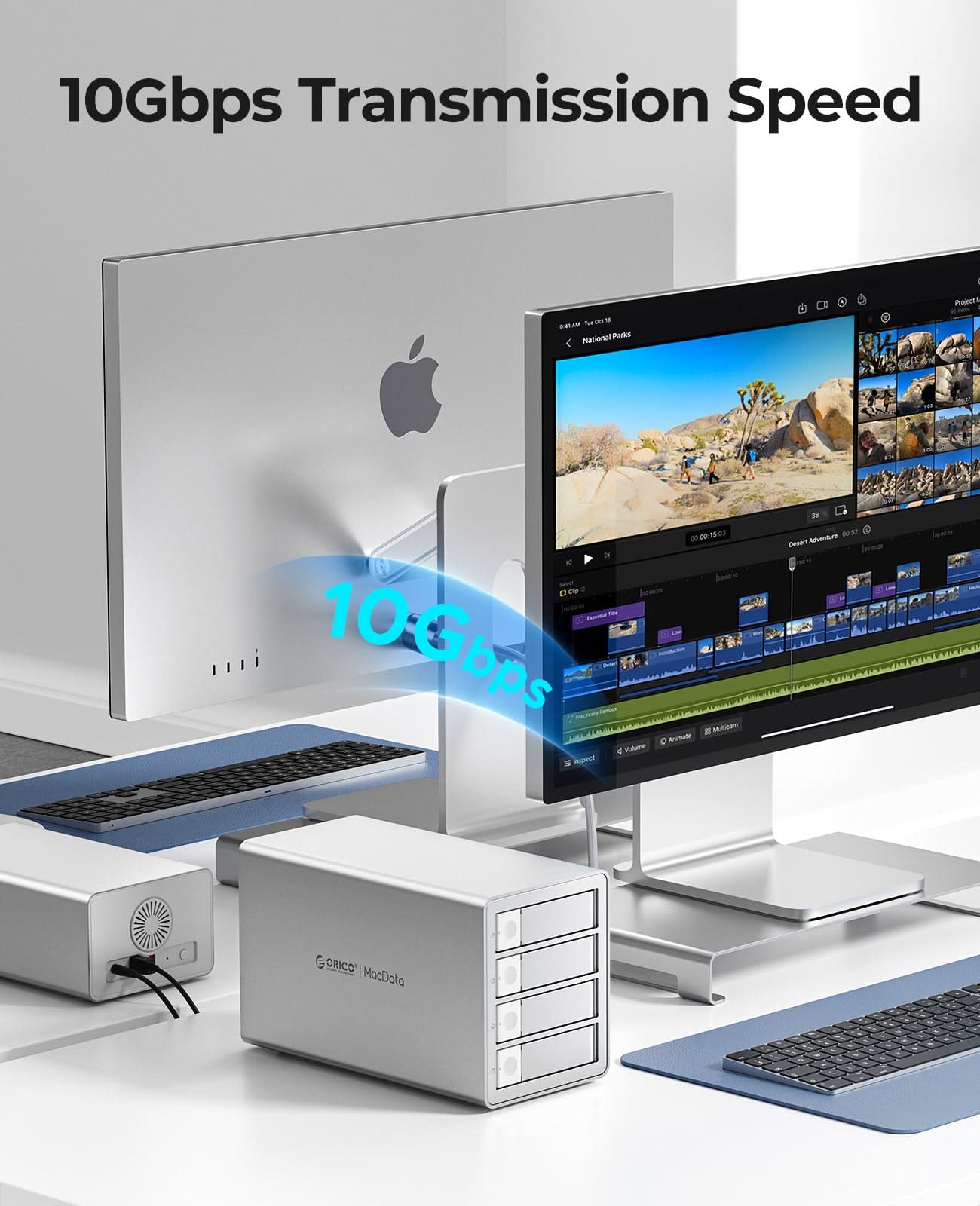 ORICO 9948 Multi Bay Type-C SATA Enclosure Daisy-Chain DAS Solution - Orico