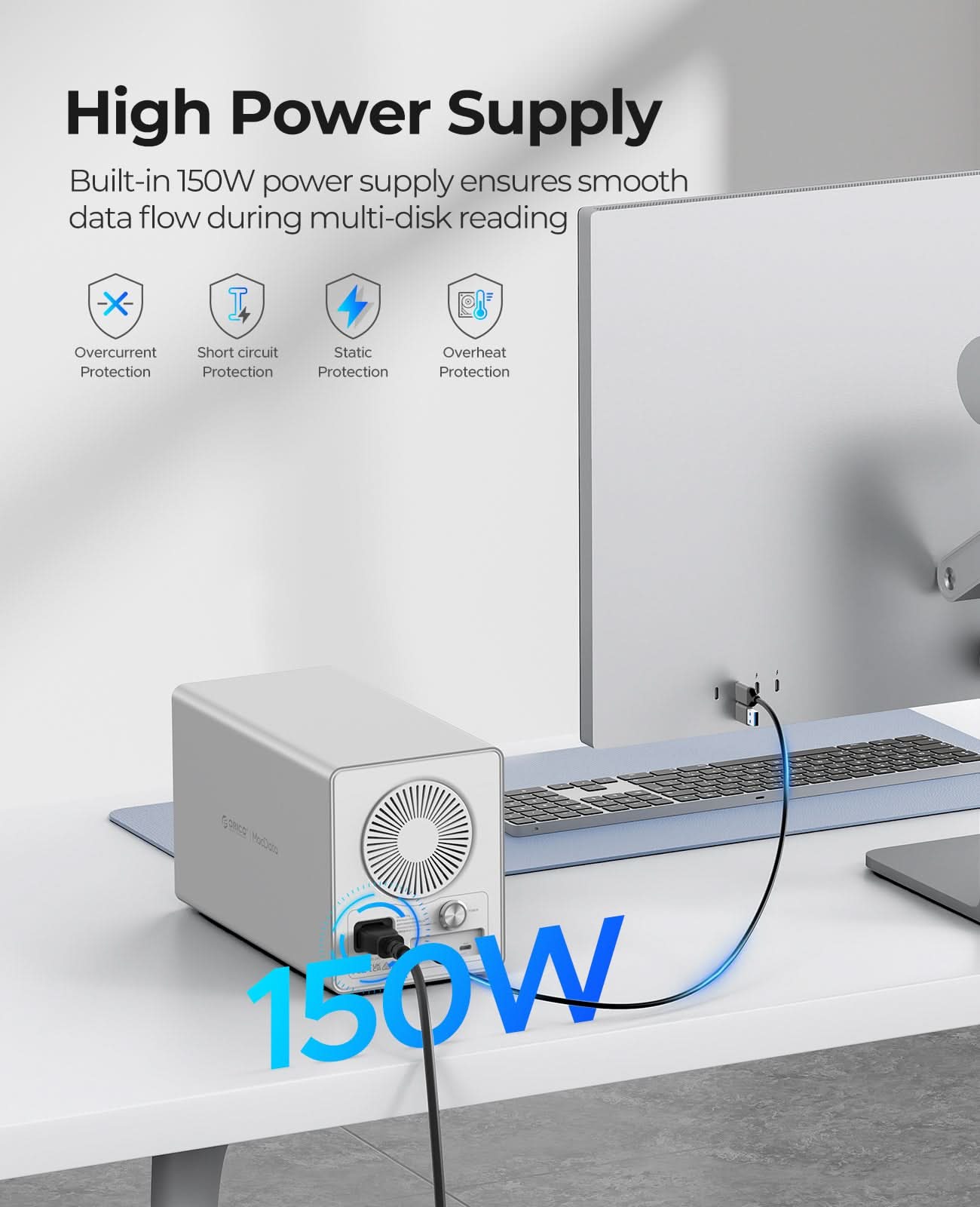 ORICO 9948 Multi Bay Type-C SATA Enclosure Daisy-Chain DAS Solution - Orico