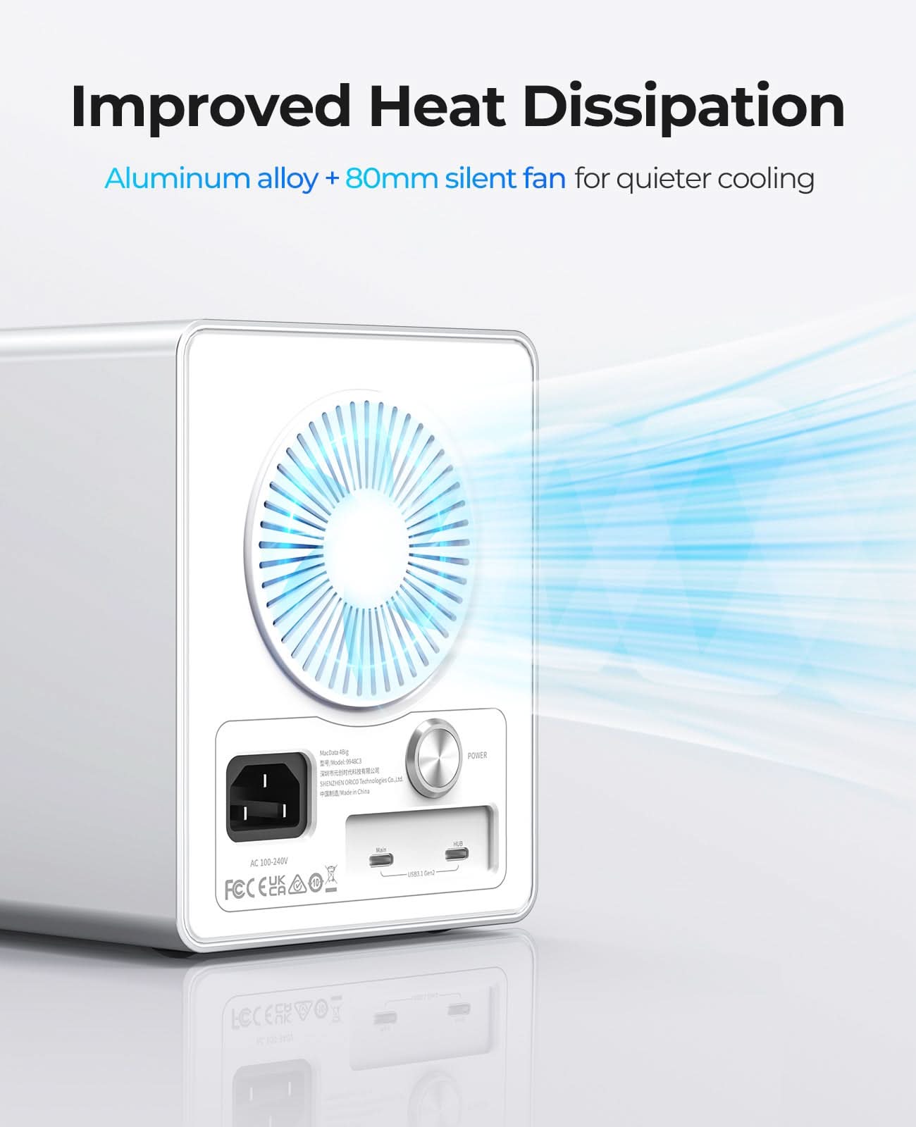 ORICO 9948 Multi Bay Type-C SATA Enclosure Daisy-Chain DAS Solution - Orico