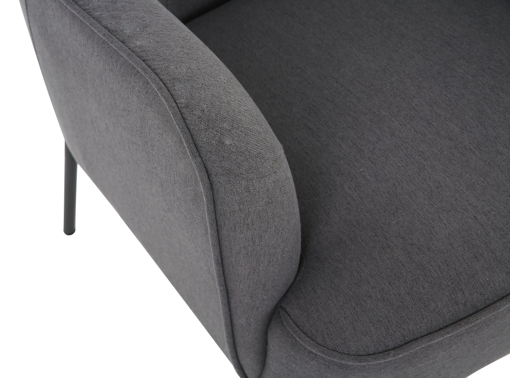 ONEX HuGo Dark Grey Armchair - Stylish Linen Fabric for Ultimate Comfort