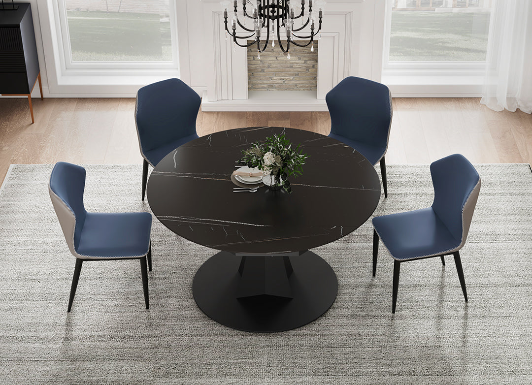 Eureka Amelia, 33"-53" Round Extending Dining Table