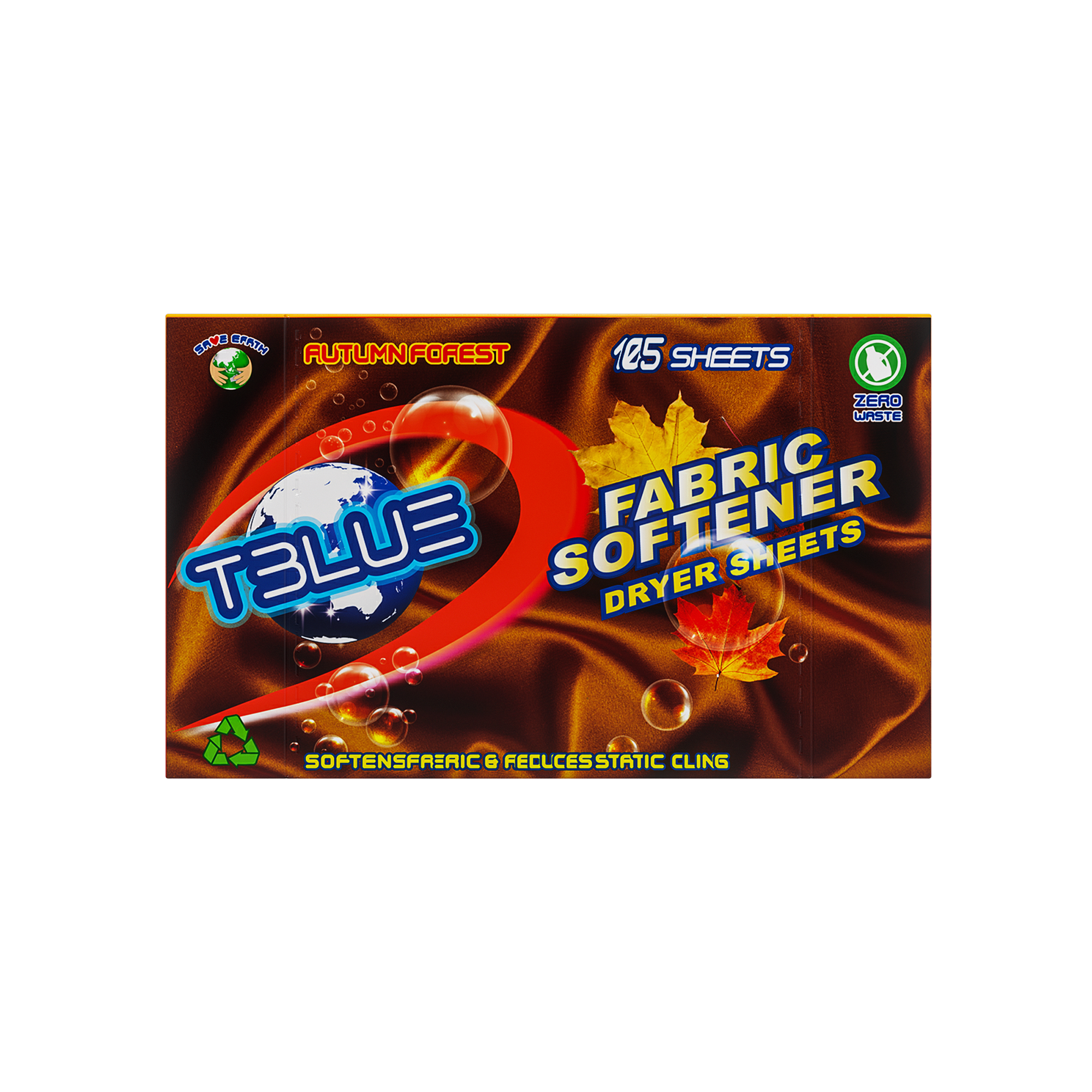Tblue Fabric Softener Dryer Sheet - Eco Friendly Scented 105 Sheets TBLUE