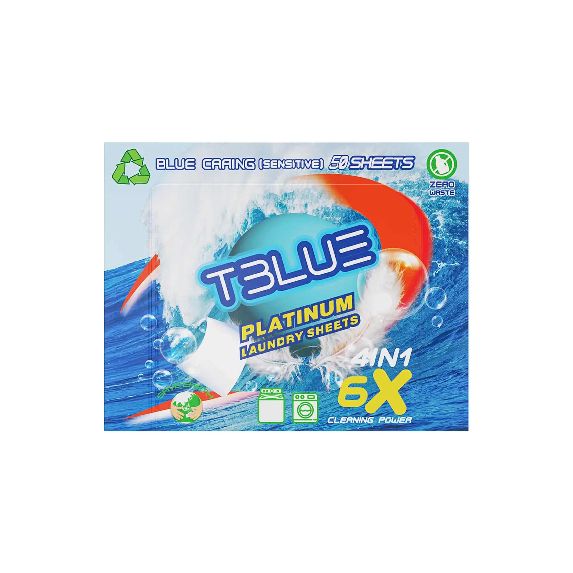 Tblue Eco-Friendly Laundry Detergent Sheets TBLUE