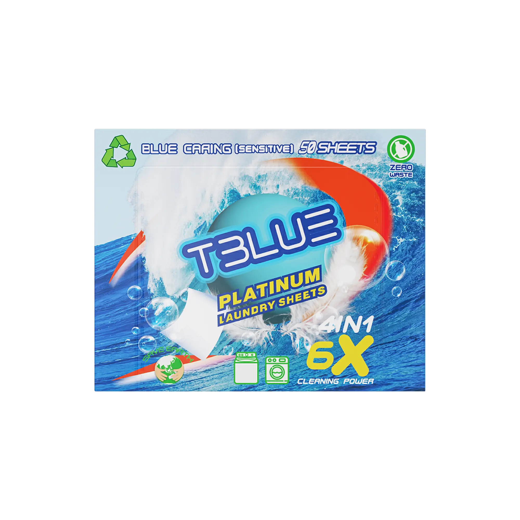 Tblue Eco-Friendly Laundry Detergent Sheets TBLUE