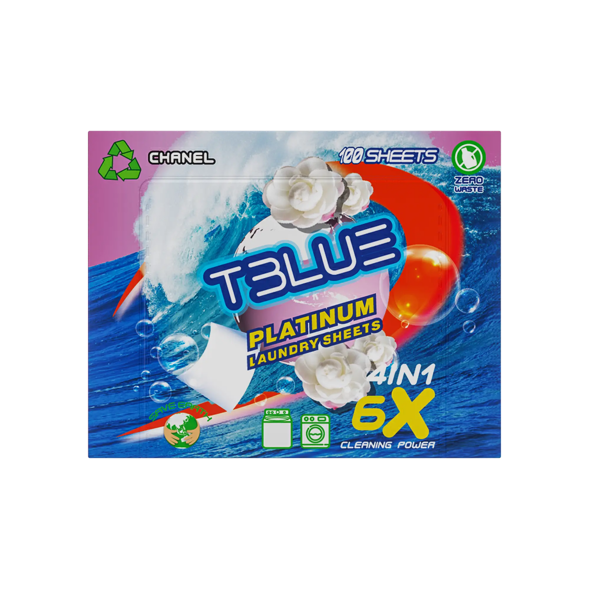 Tblue Eco-Friendly Laundry Detergent Sheets TBLUE