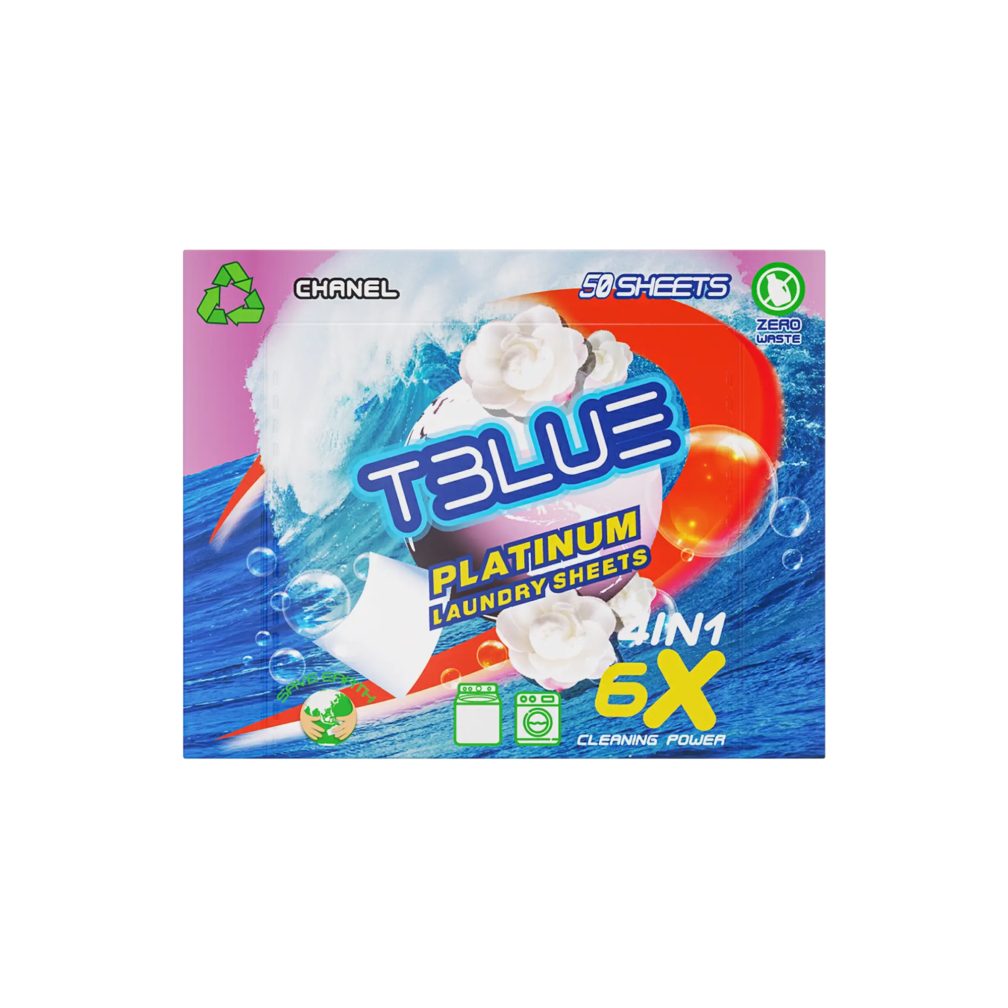 Tblue Eco-Friendly Laundry Detergent Sheets TBLUE