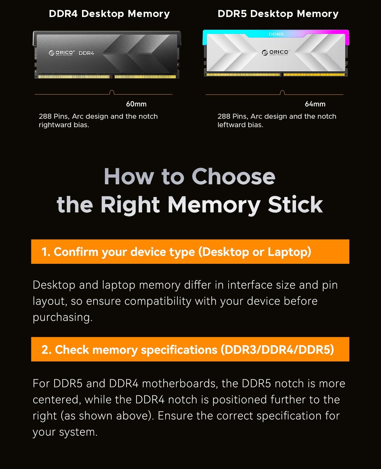 ORICO DDR5 SO-DIMM 16GB-5600MHz Laptop RAM - Orico