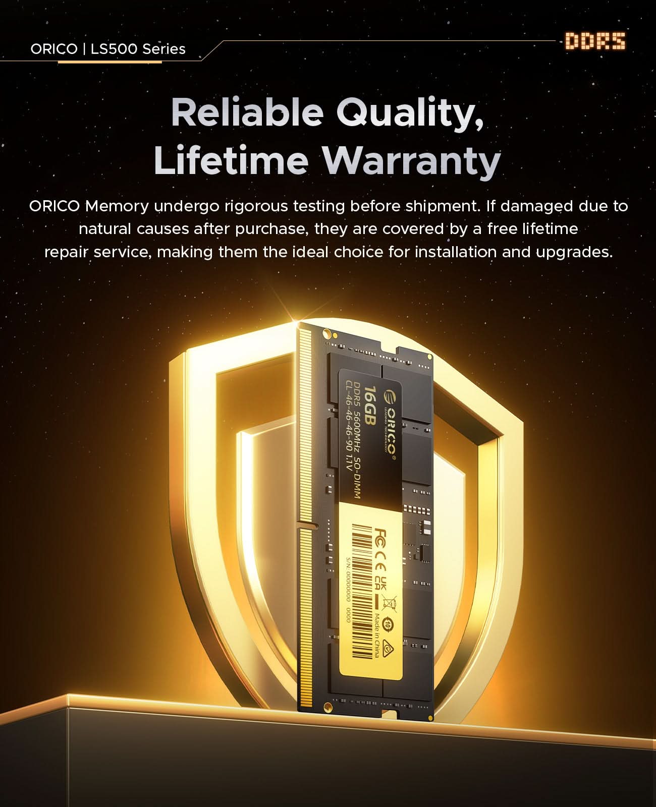 ORICO DDR5 SO-DIMM 16GB-5600MHz Laptop RAM - Orico