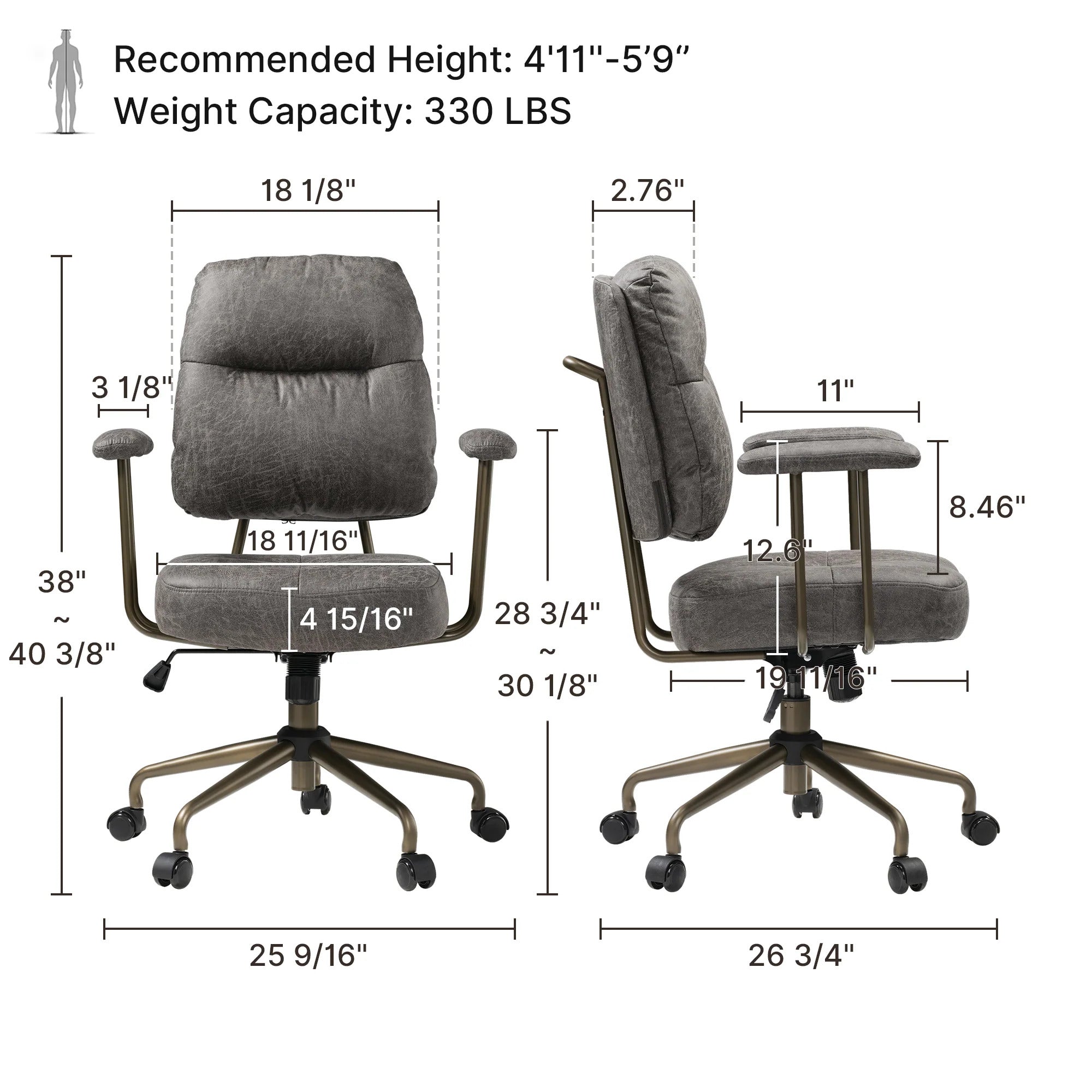 [NEW] Eureka Becky OC33 Ultra Soft Cushion Home Office Chair