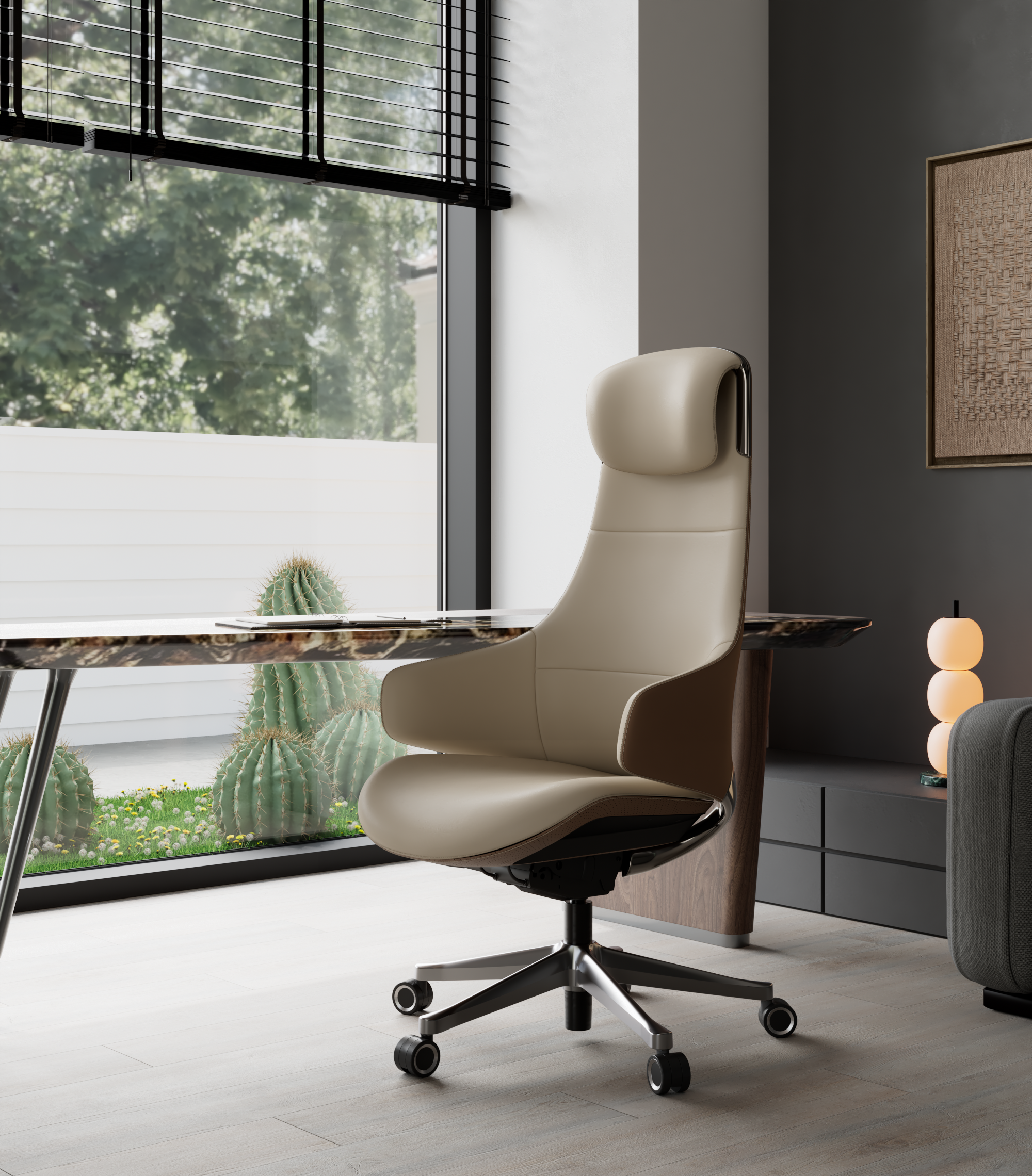 [NEW] Eureka Serene Ella OC28 Genuine Leather Executive Office Chair