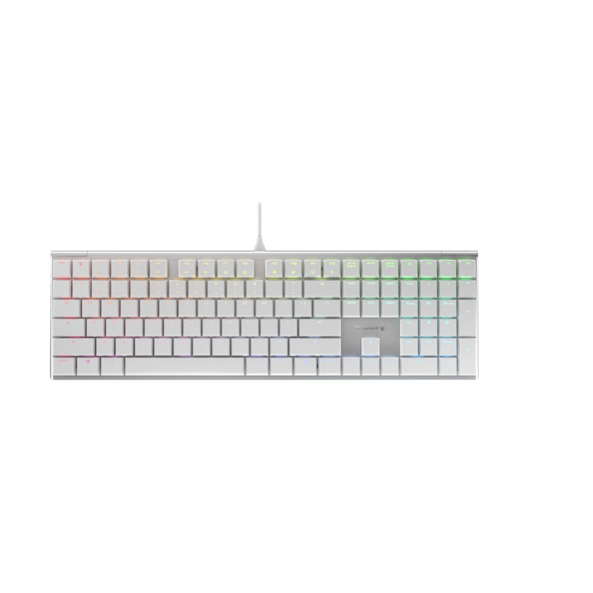 CHERRY Gaming Keyboard MX 10.0 RGB WHITE version - MX Low Profile Red switch