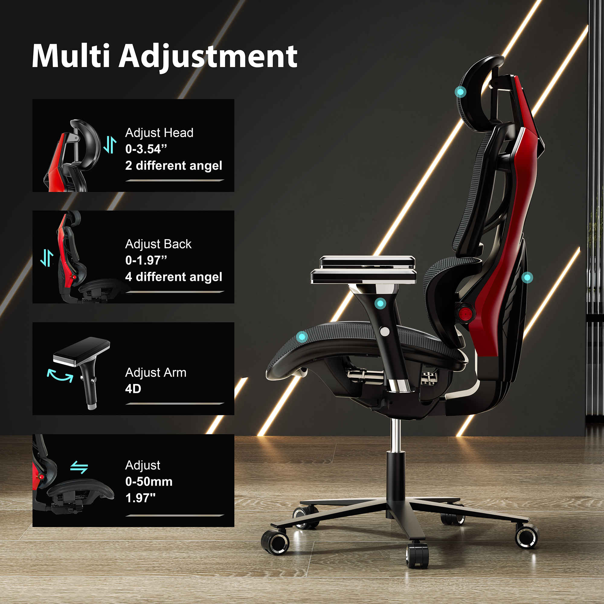 Eureka GC05 Typhon Series Ergonomic Mesh Chair